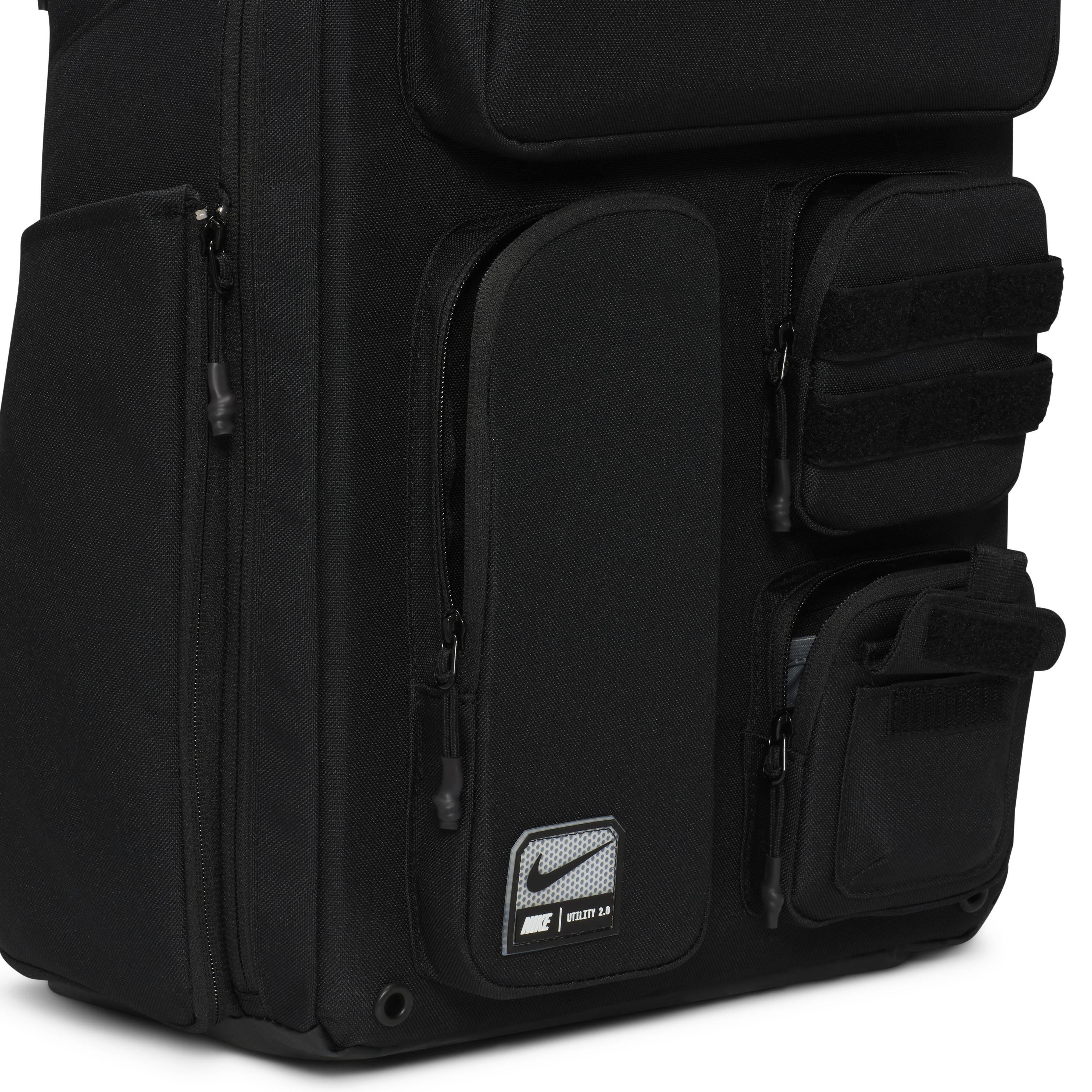 Nike Men's Utility Elite Backpack -Black - BLACK Thumbnail View 7