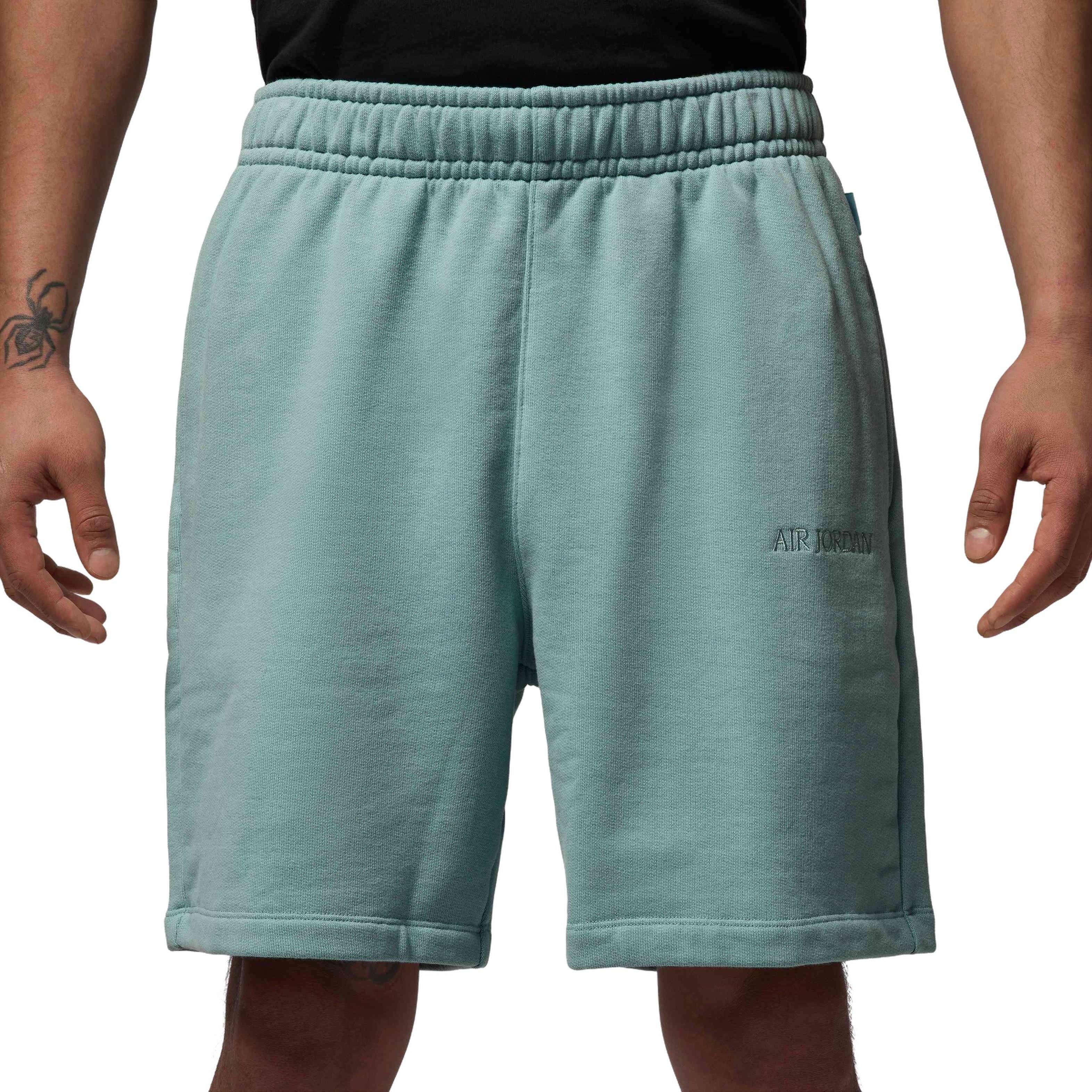 Jordan Men's Air Wordmark Fleece Shorts - GREEN Thumbnail View 1