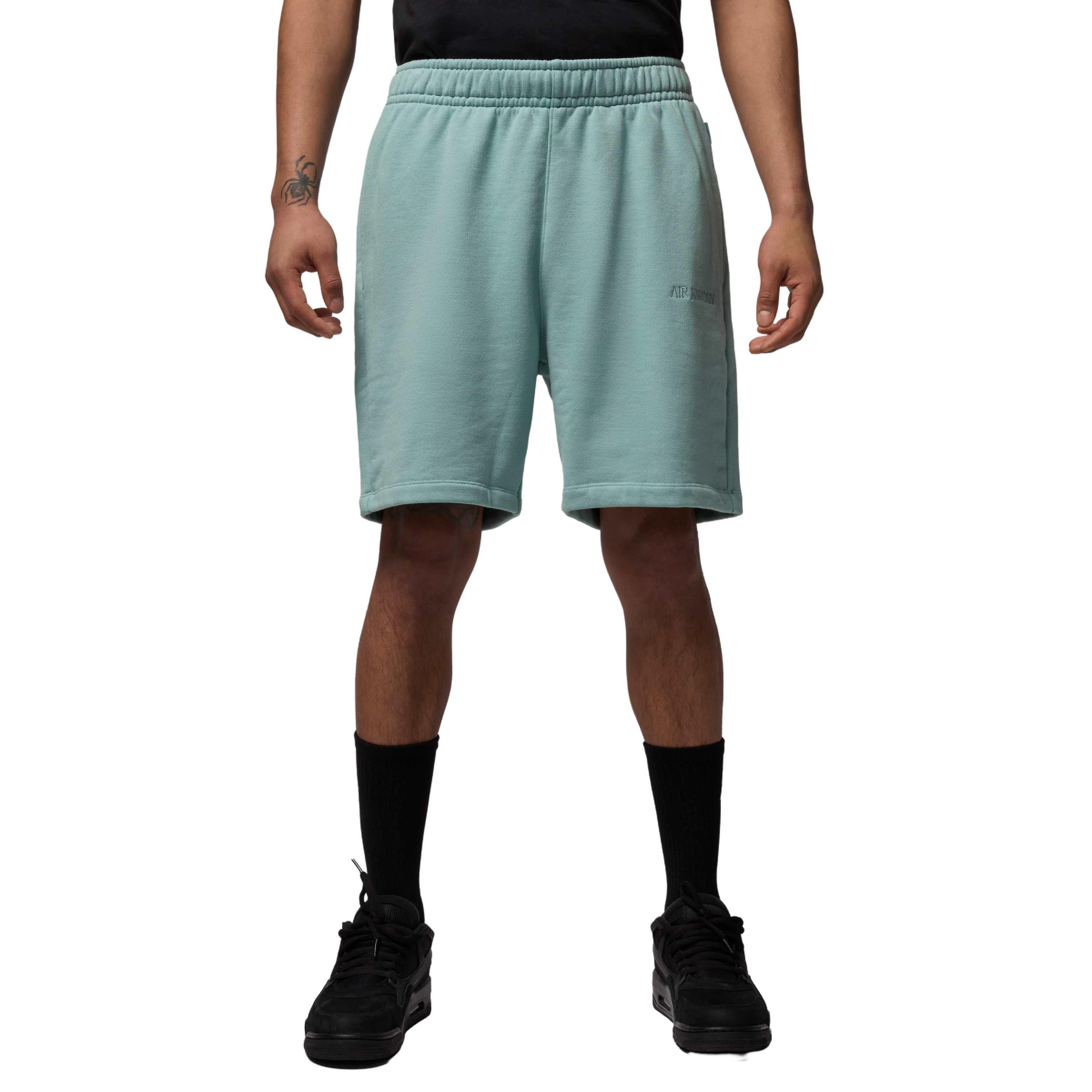 Jordan Men's Air Wordmark Fleece Shorts - GREEN Thumbnail View 3