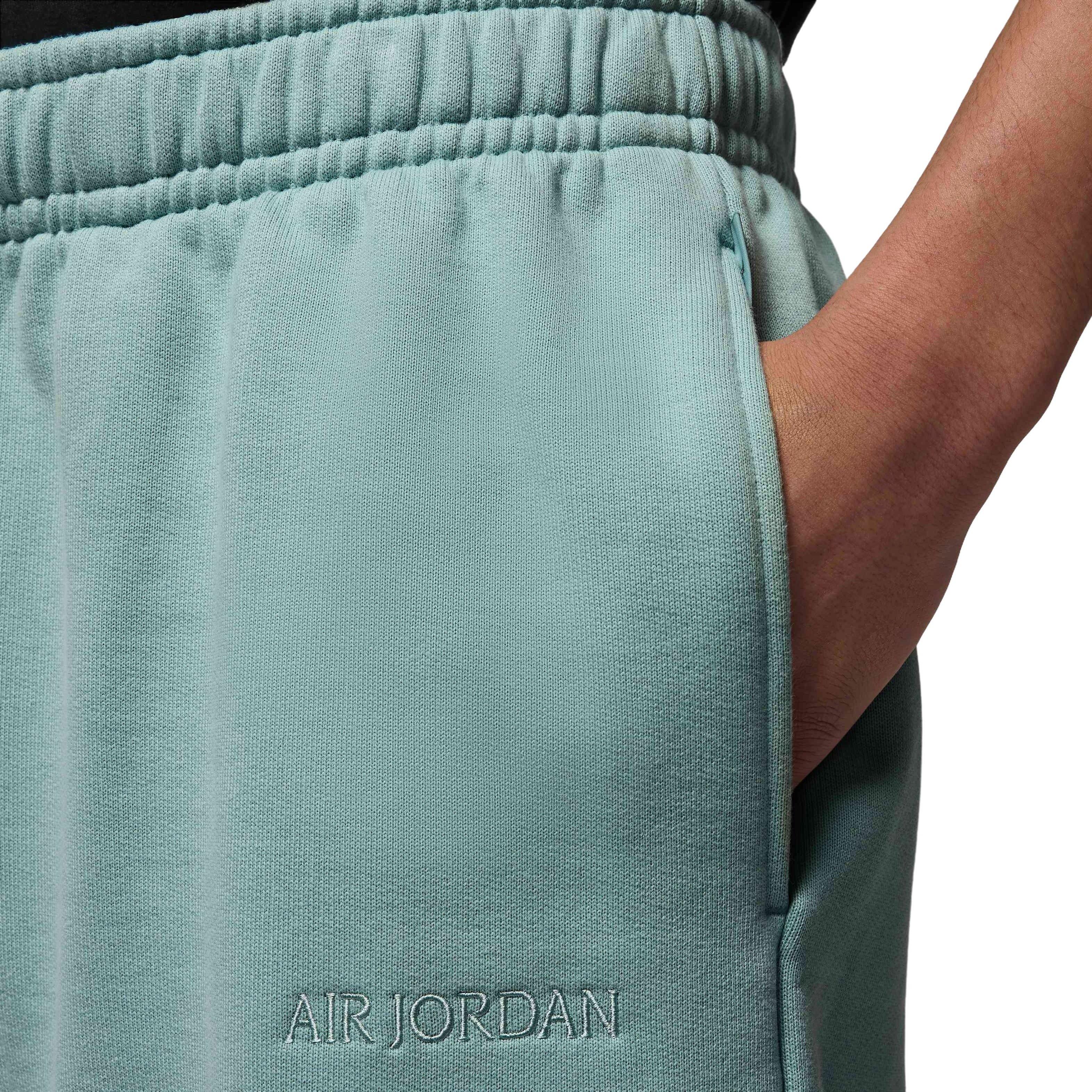 Jordan Men's Air Wordmark Fleece Shorts - GREEN Thumbnail View 5