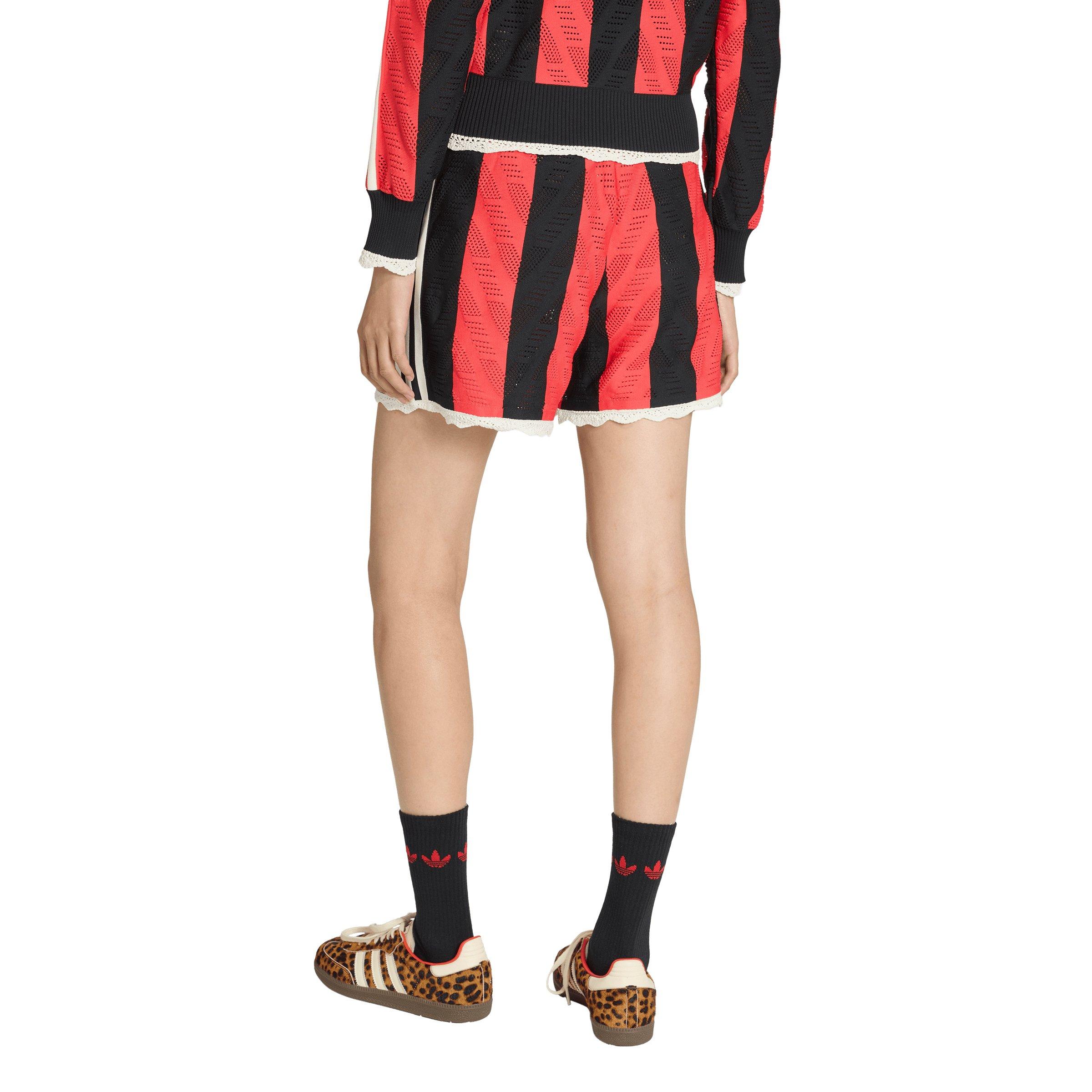 adidas Originals Women's Firebird Loose Shorts-Black - BLACK Thumbnail View 2