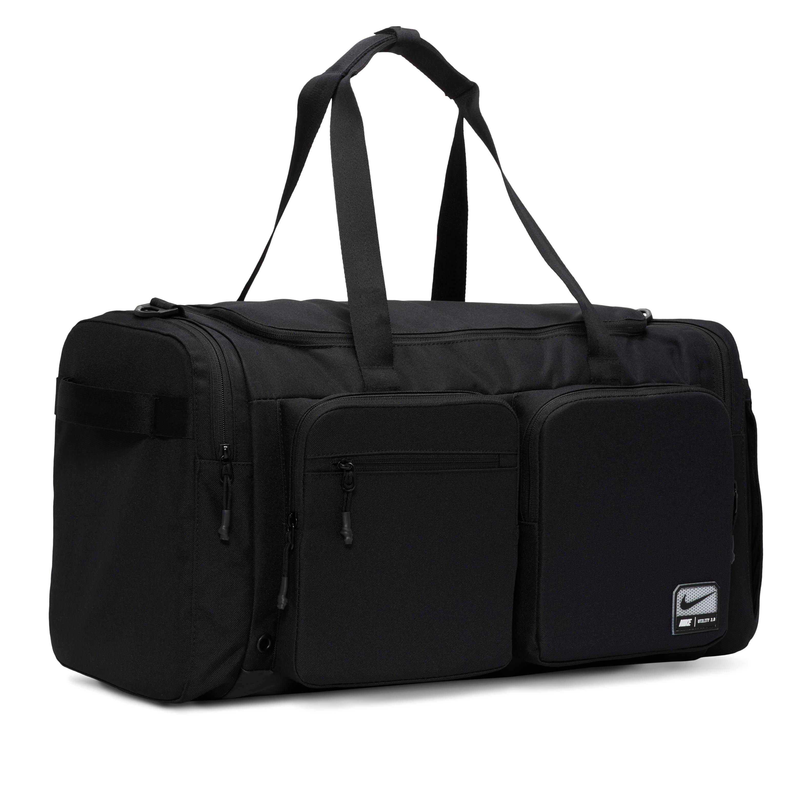 Nike Men's Utility Power 2.0 Medium Duffle Bag -Black - BLACK Thumbnail View 3