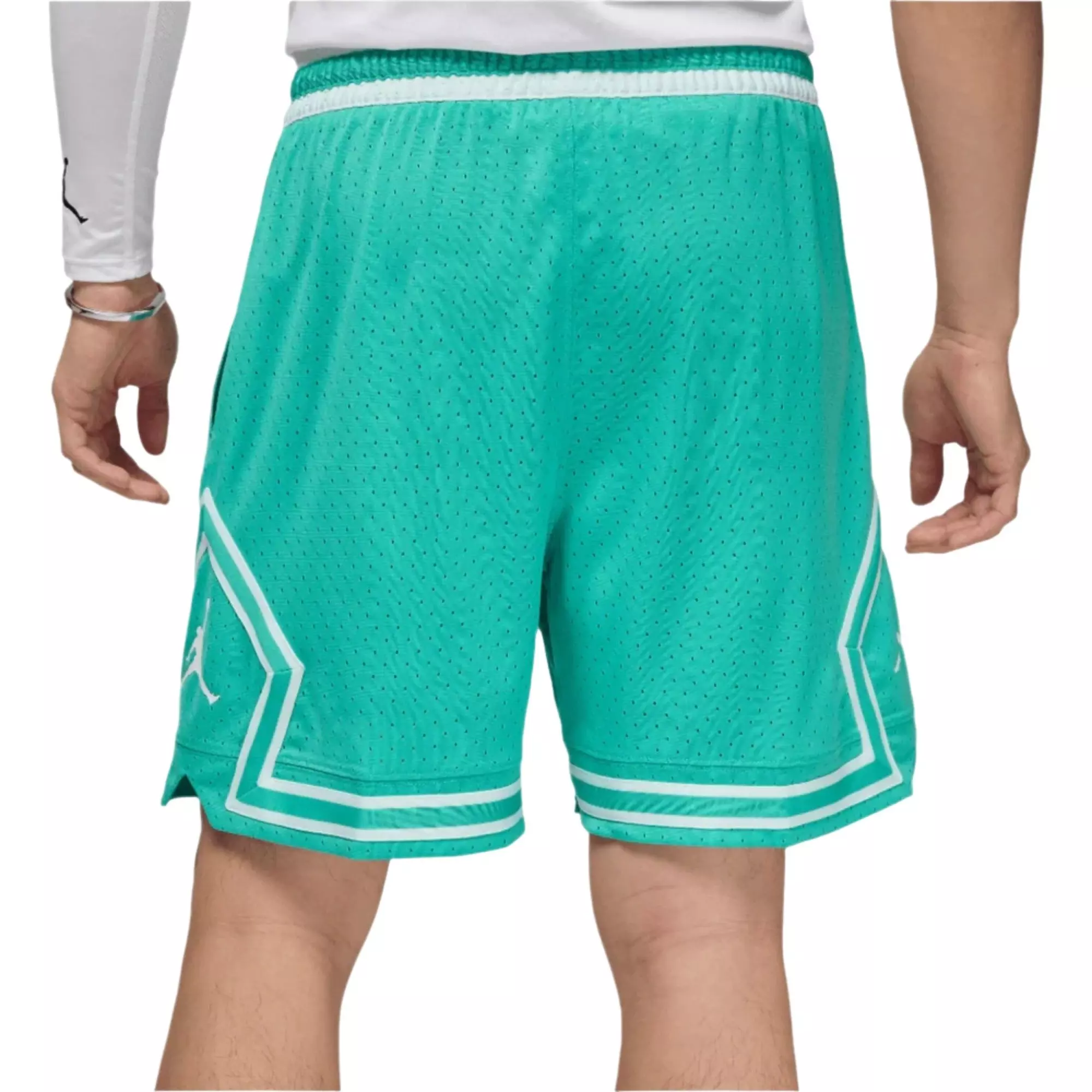 Jordan Men's Sport Dri-FIT Mesh Diamond Shorts - Teal - TEAL