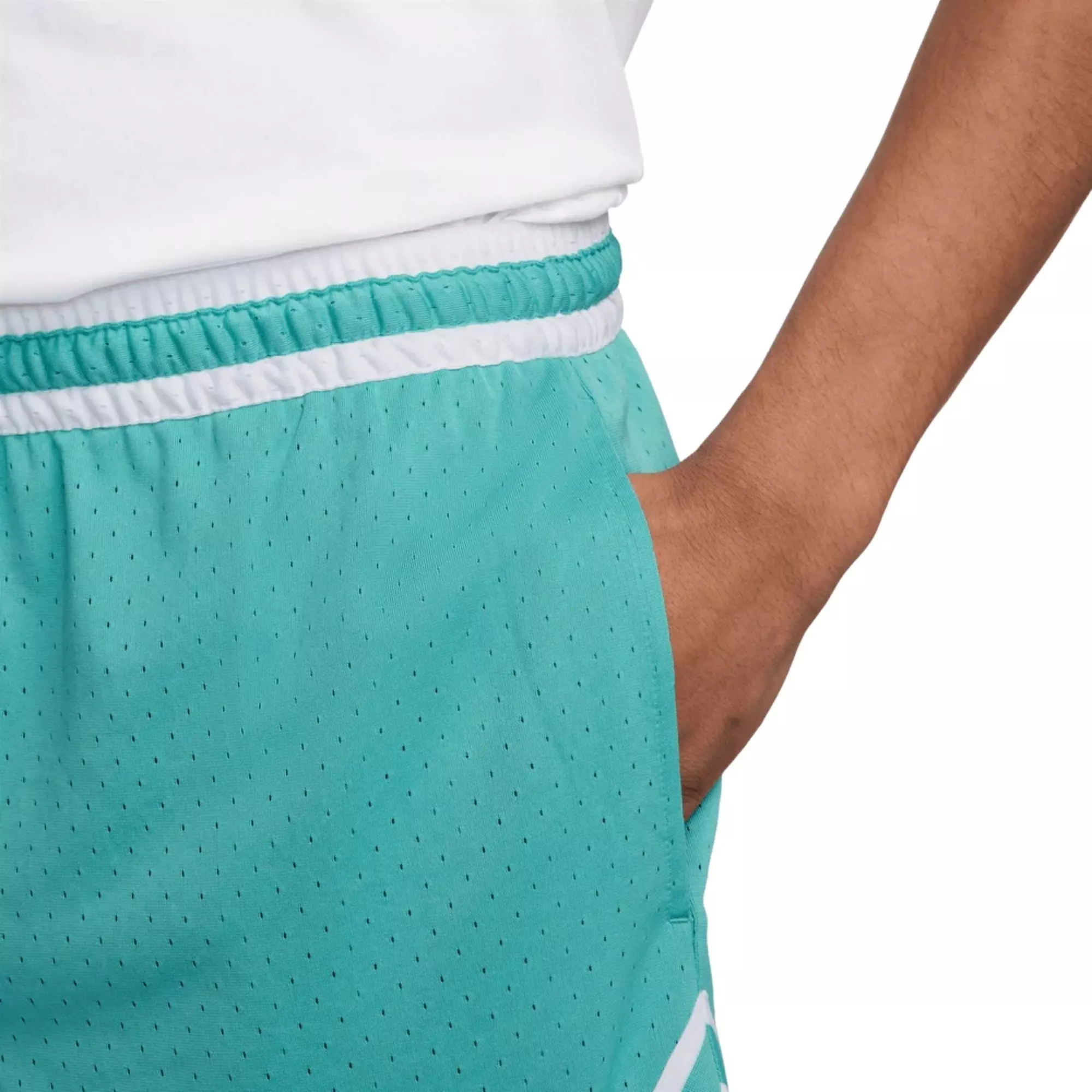 Jordan Men's Sport Dri-FIT Mesh Diamond Shorts - Teal - TEAL