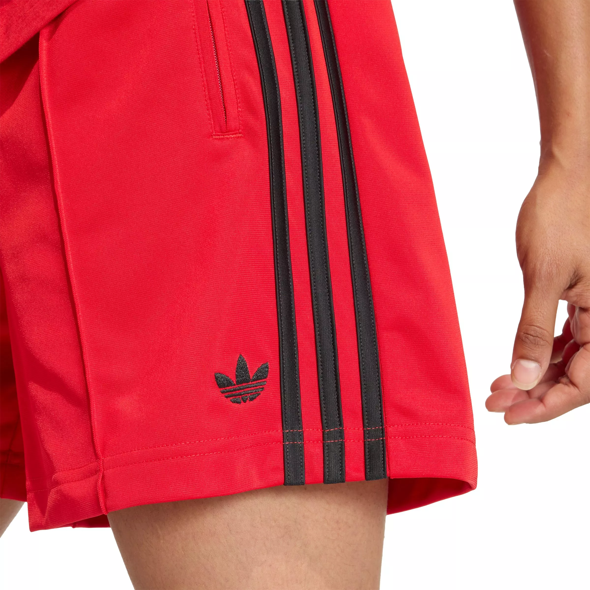 adidas Originals Women's Firebird Classic Shorts-Red - RED