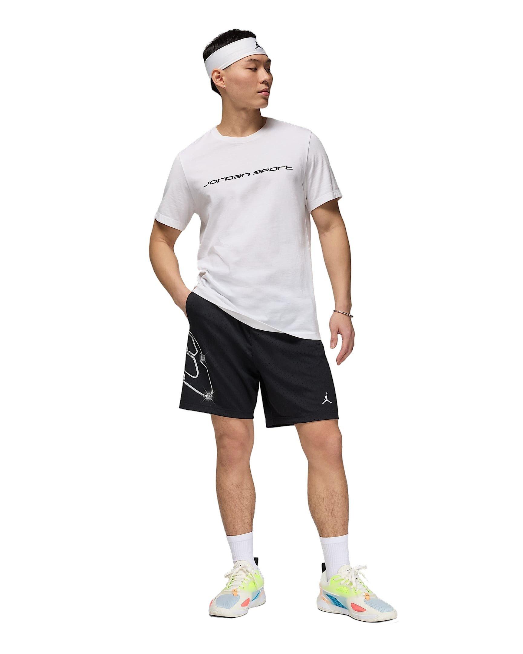 Jordan Men's Sport Dri-FIT Graphic Shorts - Black - BLACK Thumbnail View 7