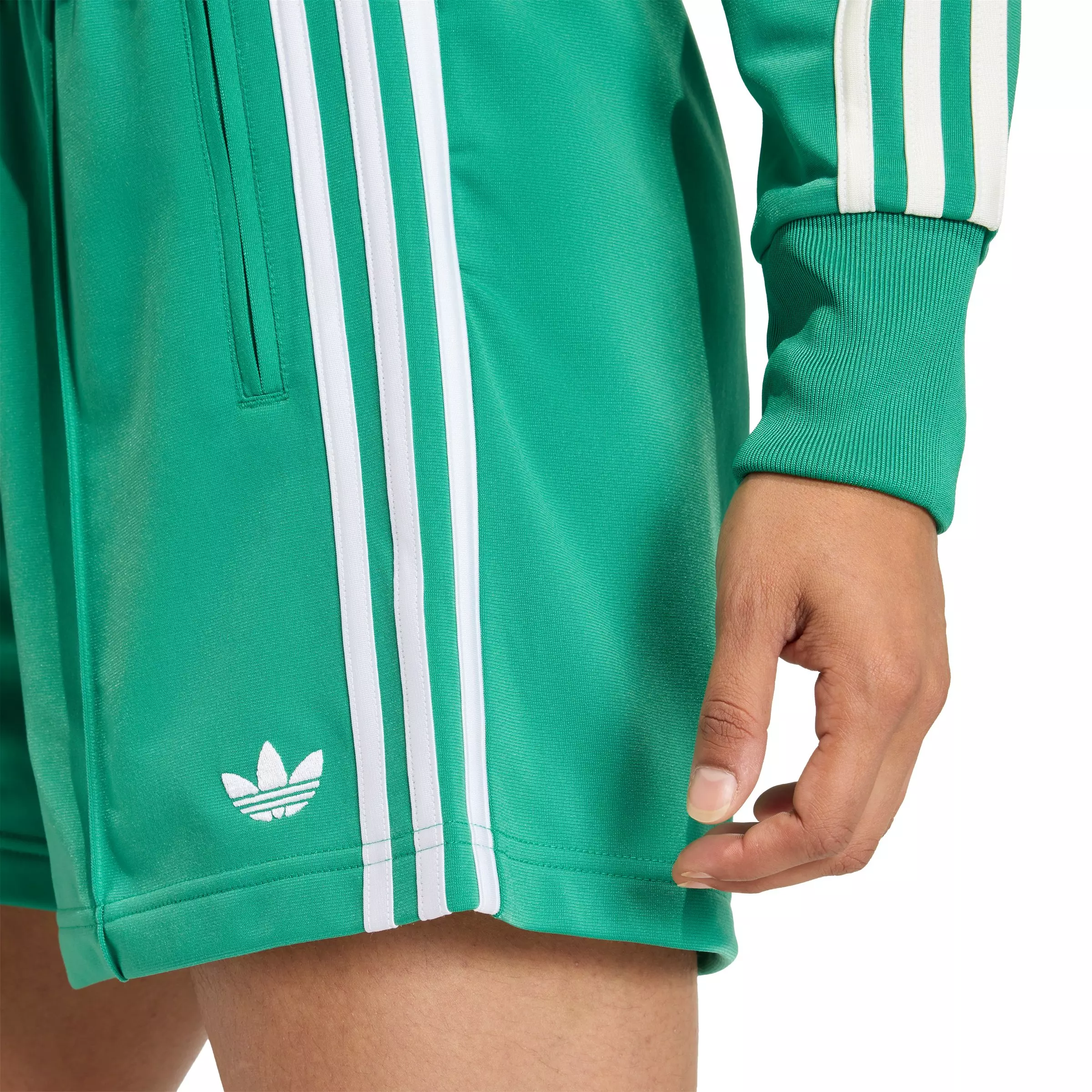 adidas Originals Women's Firebird Classic Shorts-Green - GREEN