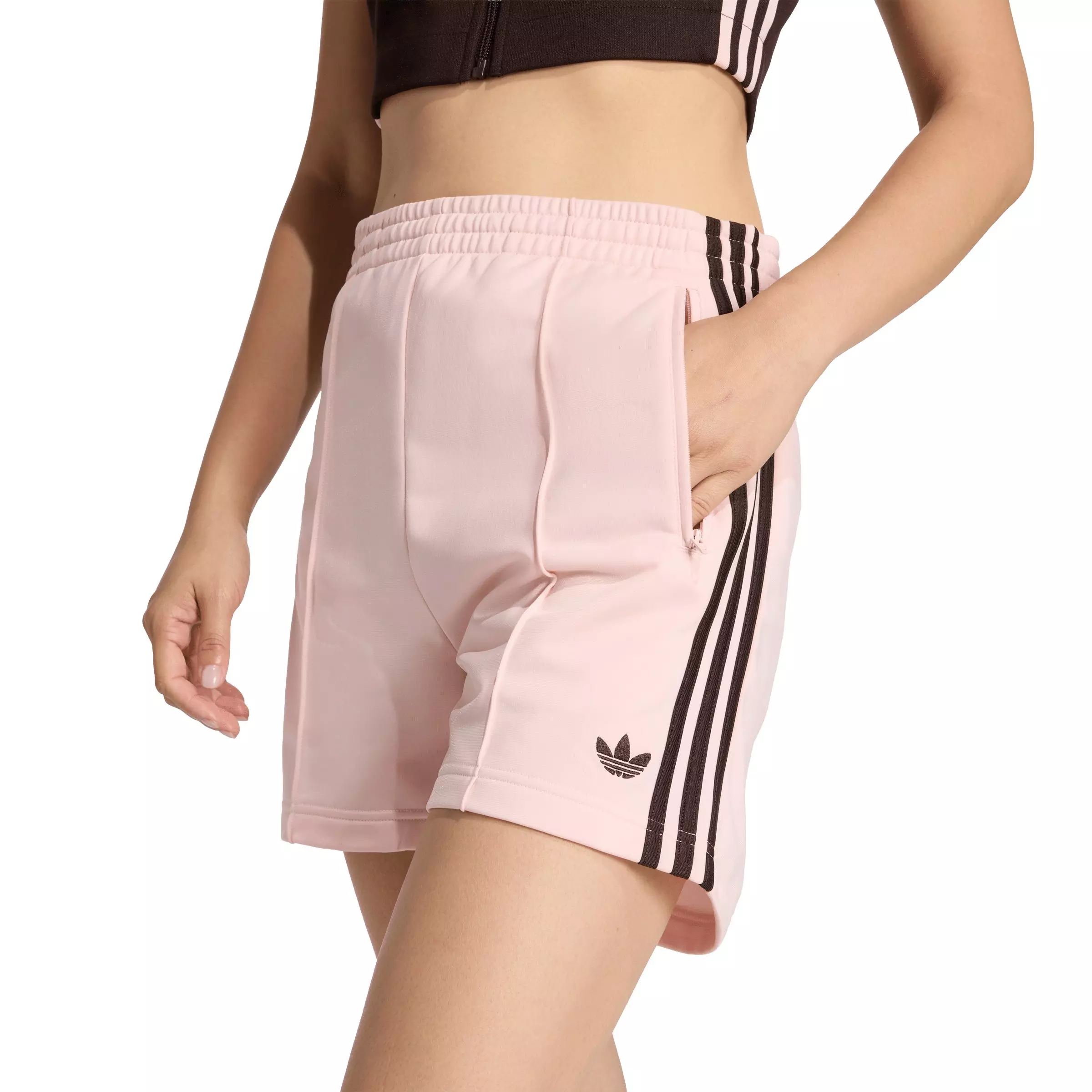 adidas Originals Women's Firebird Classic Shorts-Pink - PINK
