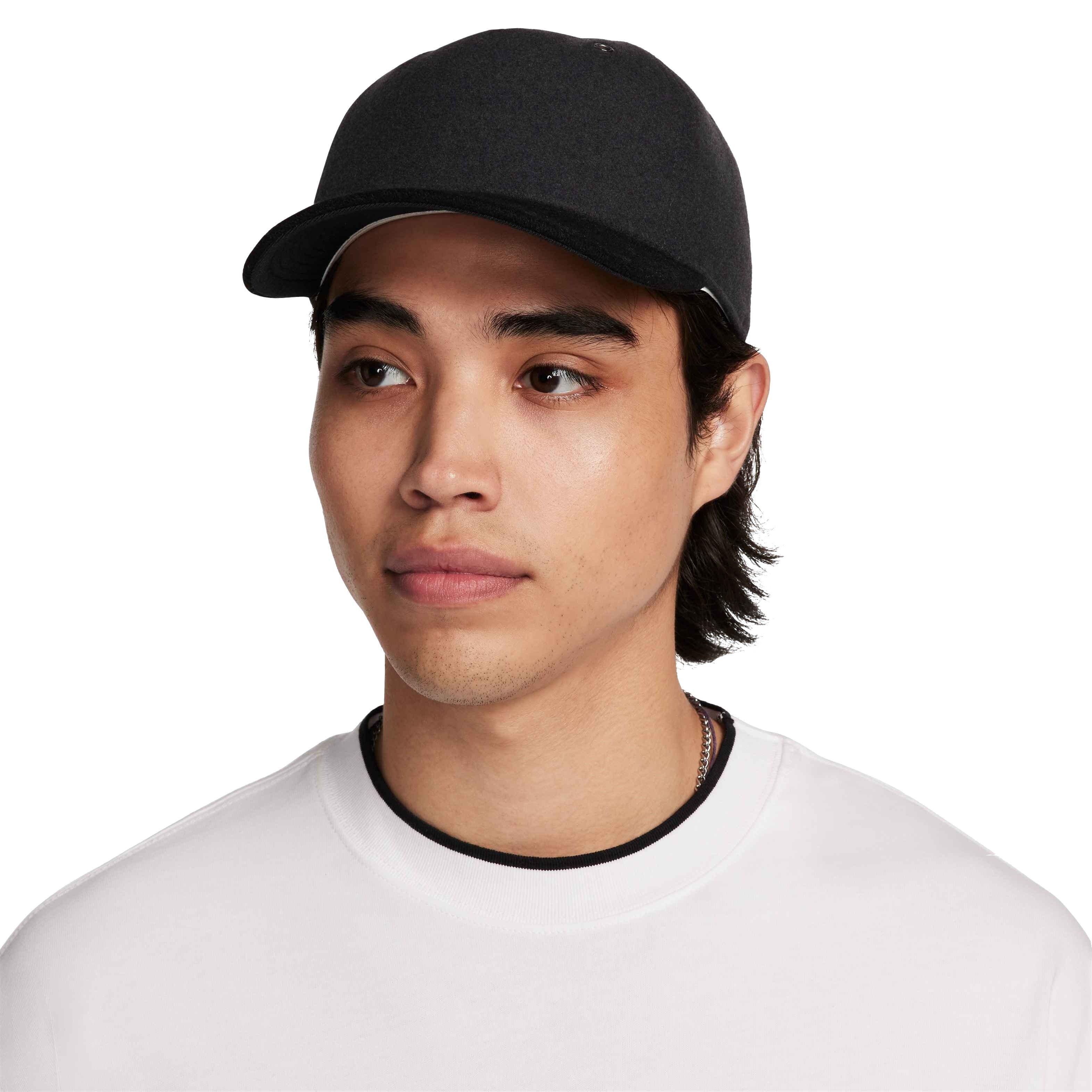 Nike Pro Cap Unstructured Flat Bill Hat-Dark Grey - DK GREY Thumbnail View 1