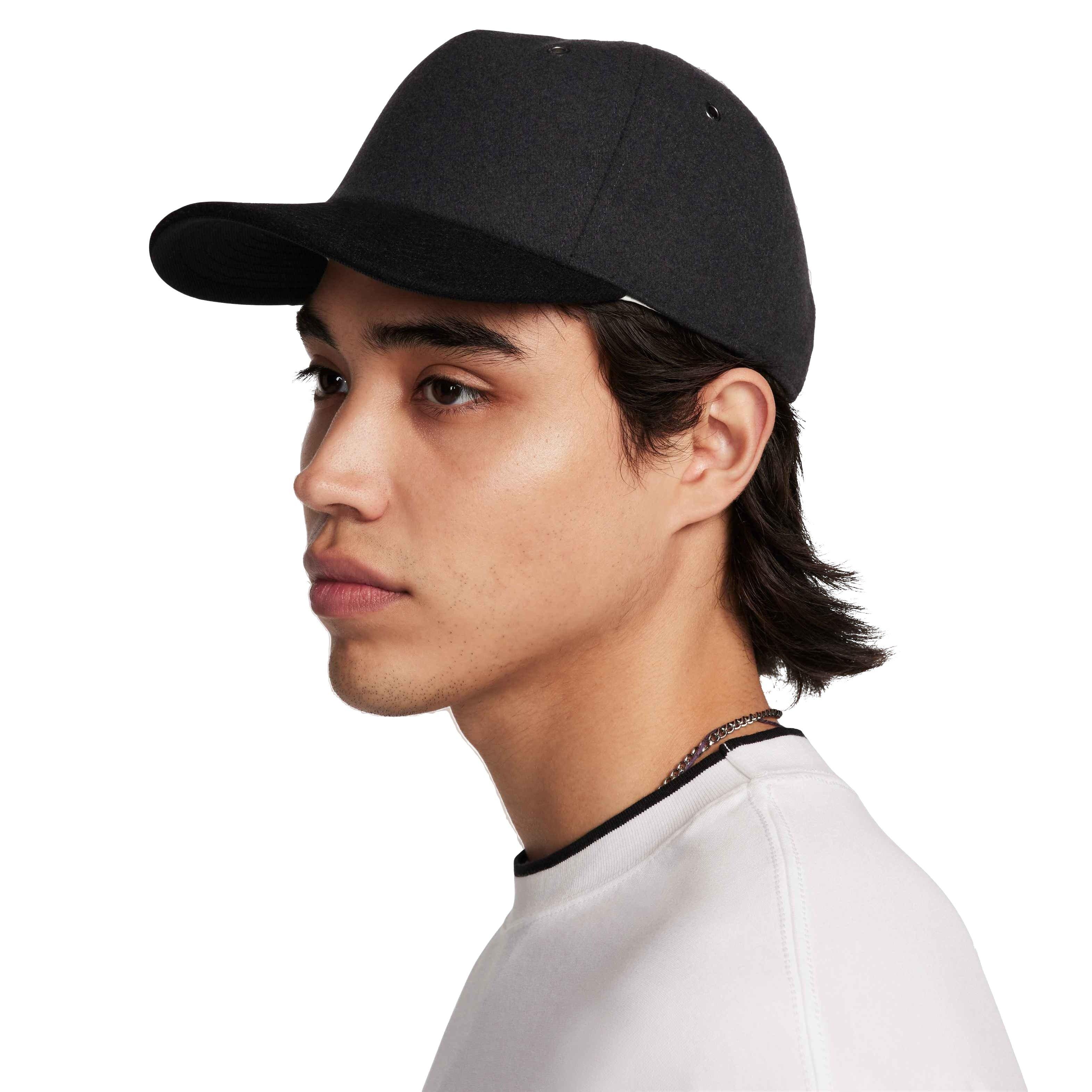 Nike Pro Cap Unstructured Flat Bill Hat-Dark Grey - DK GREY Thumbnail View 3