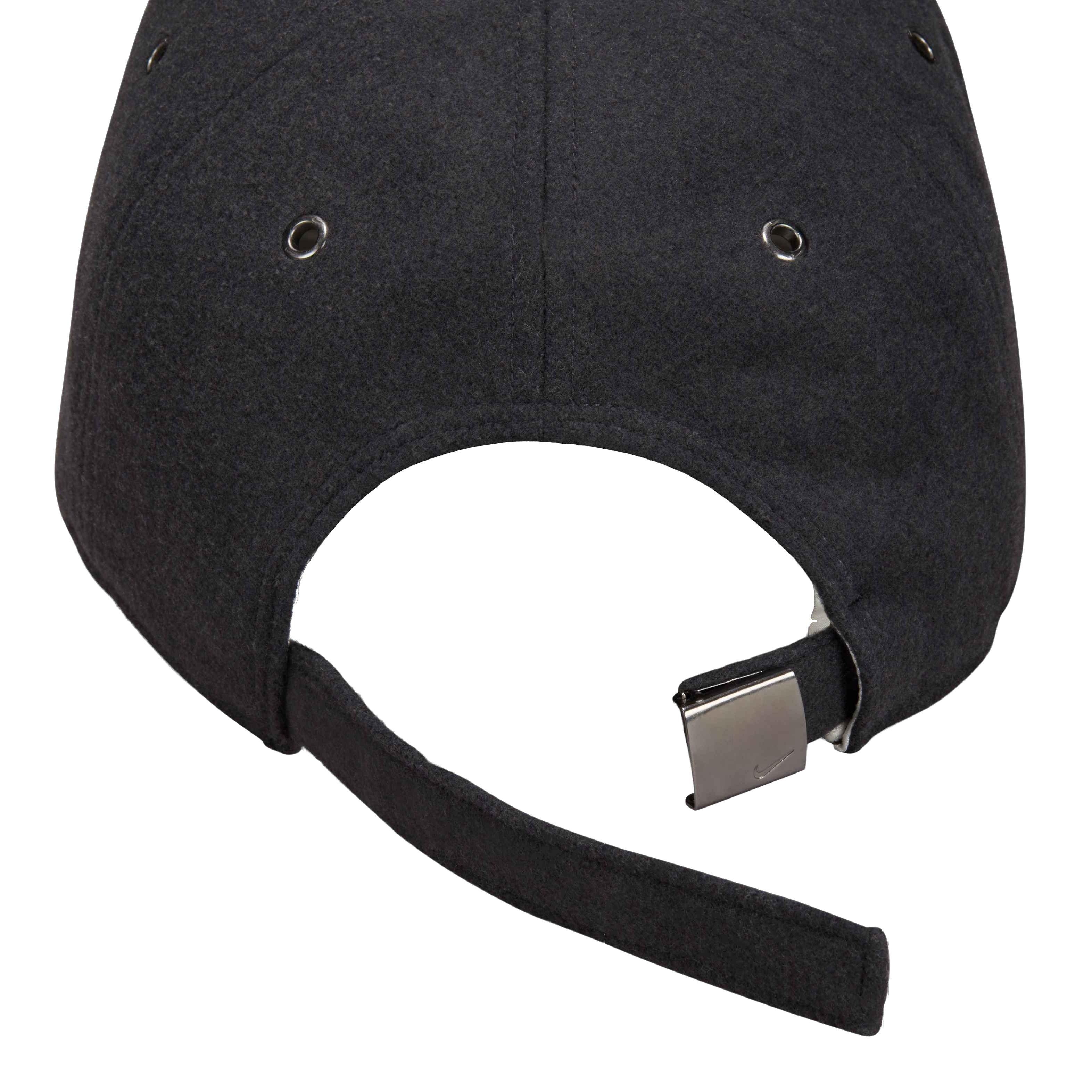 Nike Pro Cap Unstructured Flat Bill Hat-Dark Grey - DK GREY Thumbnail View 5