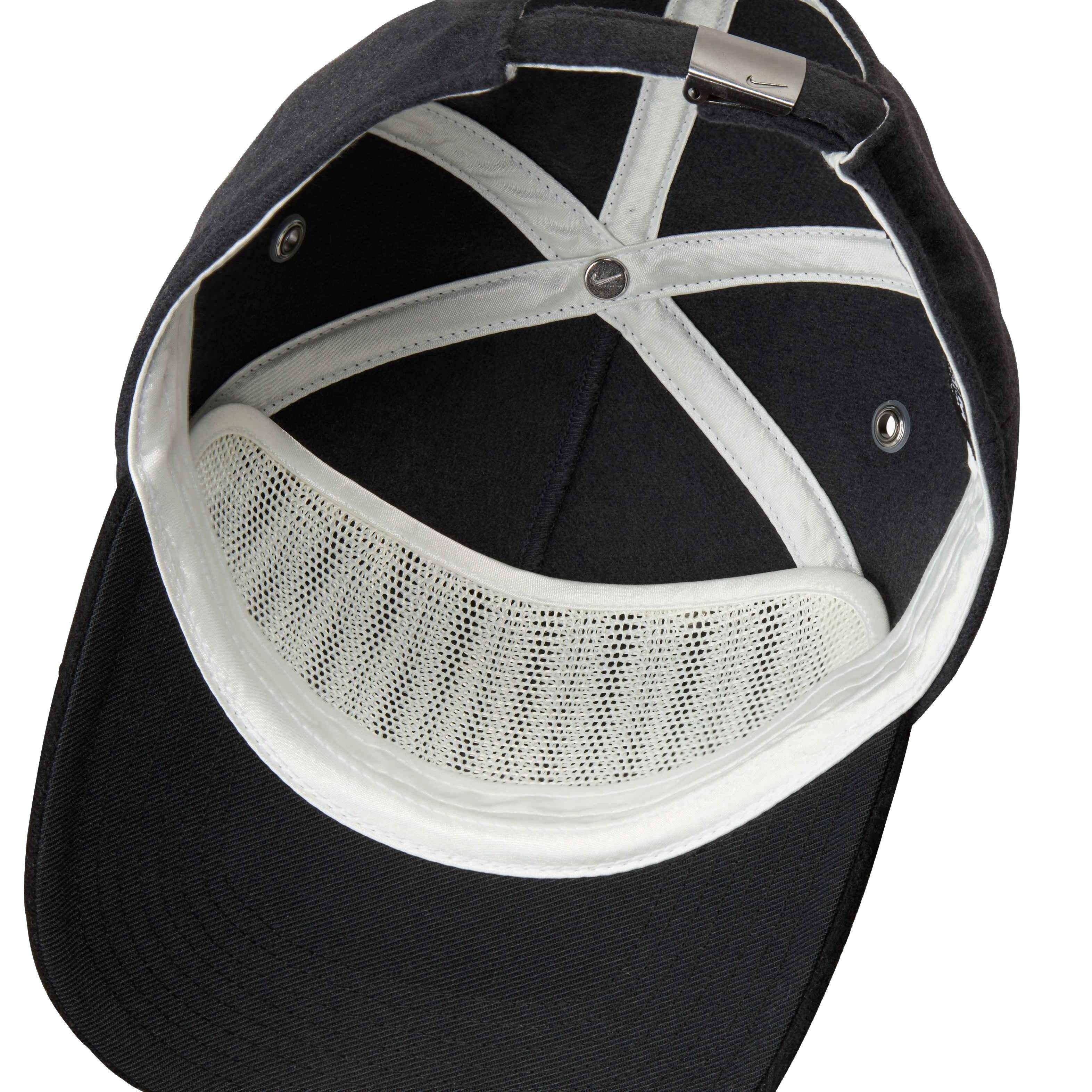 Nike Pro Cap Unstructured Flat Bill Hat-Dark Grey - DK GREY Thumbnail View 6