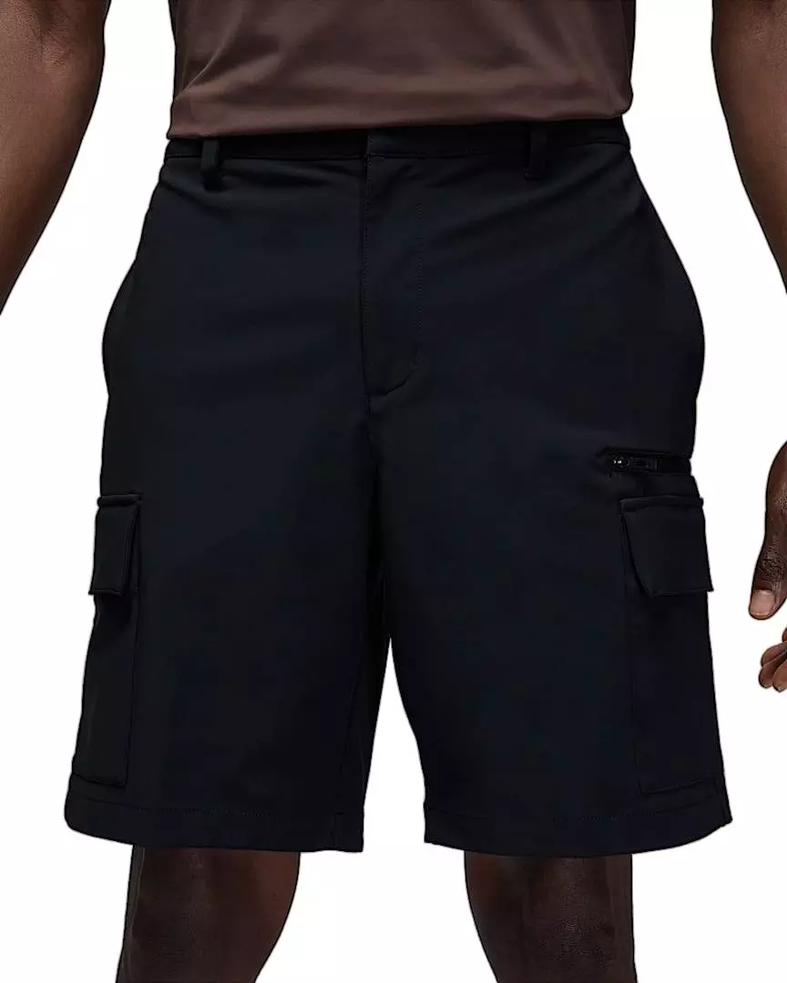 Jordan Men's Sport Water Repellent Gold Cargo Shorts - Black - BLACK
