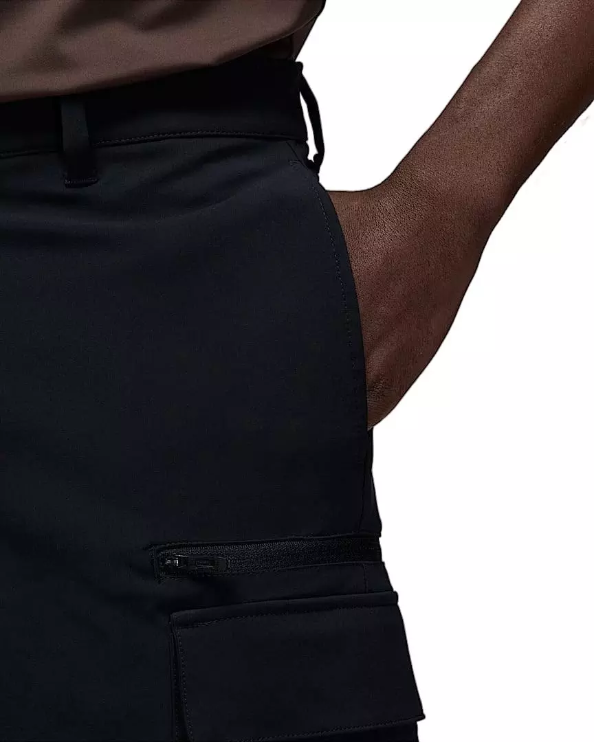 Jordan Men's Sport Water Repellent Gold Cargo Shorts - Black - BLACK