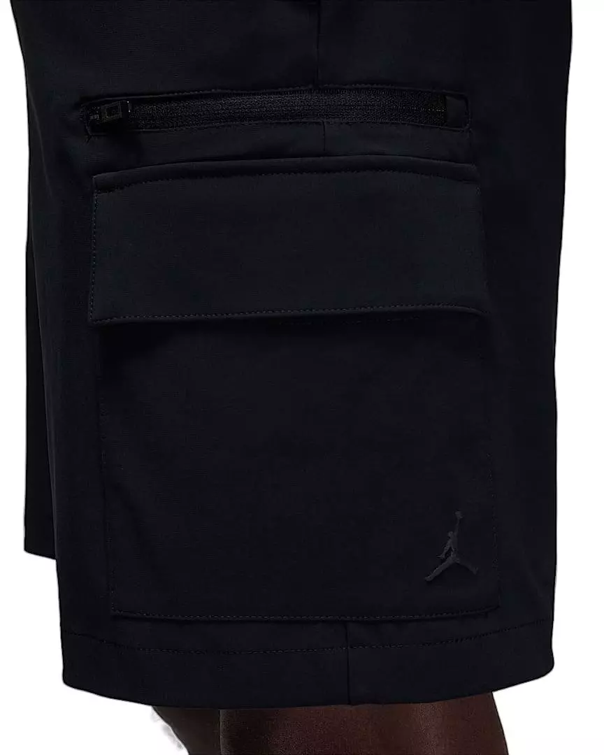Jordan Men's Sport Water Repellent Gold Cargo Shorts - Black - BLACK