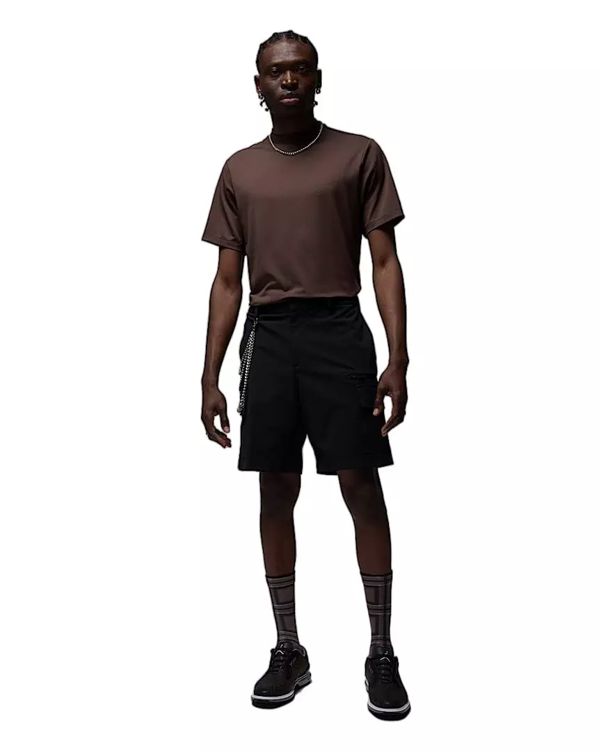 Jordan Men's Sport Water Repellent Gold Cargo Shorts - Black - BLACK