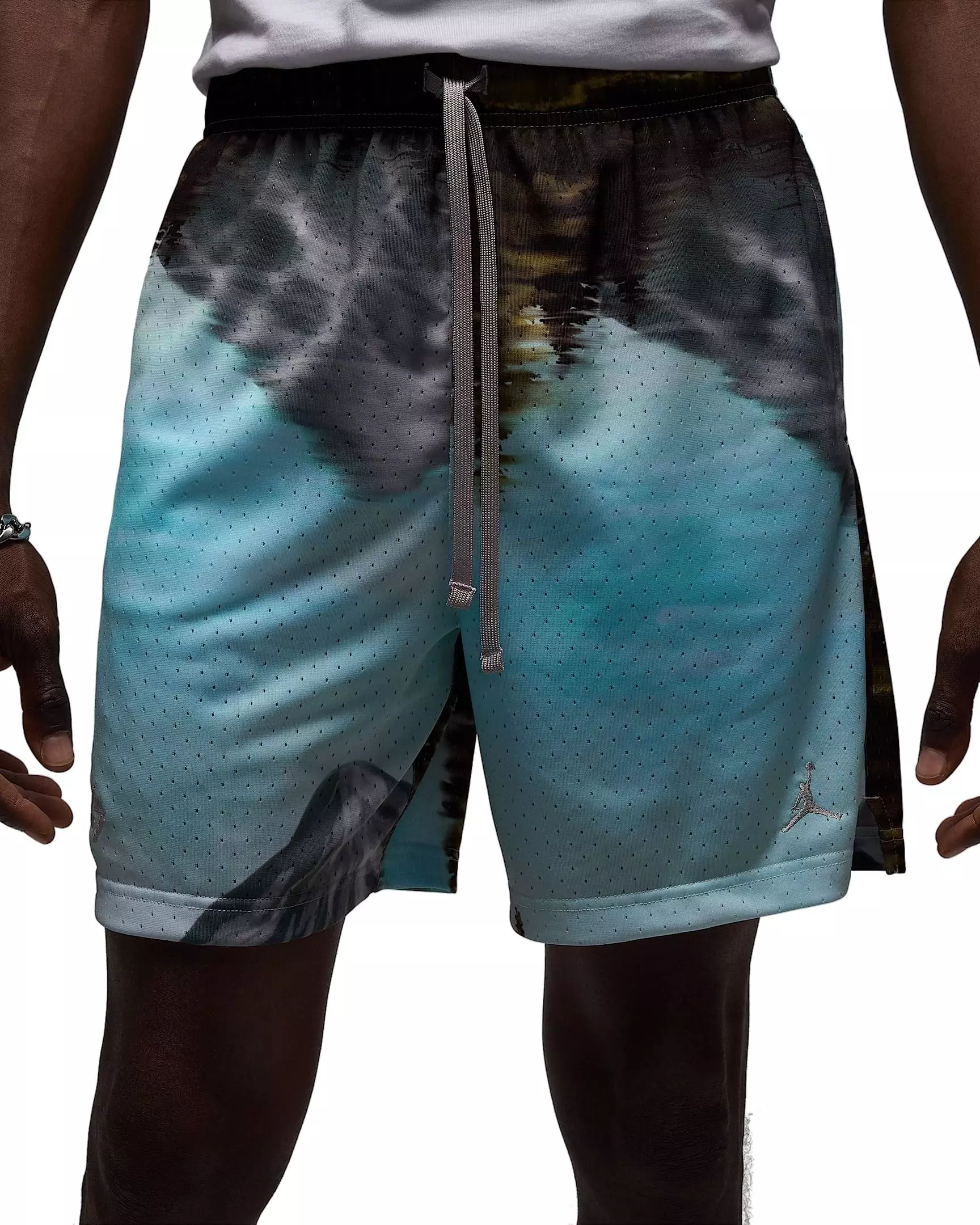 Jordan Luka Men's Dri-FIT Mesh Shorts -Grey - GREY
