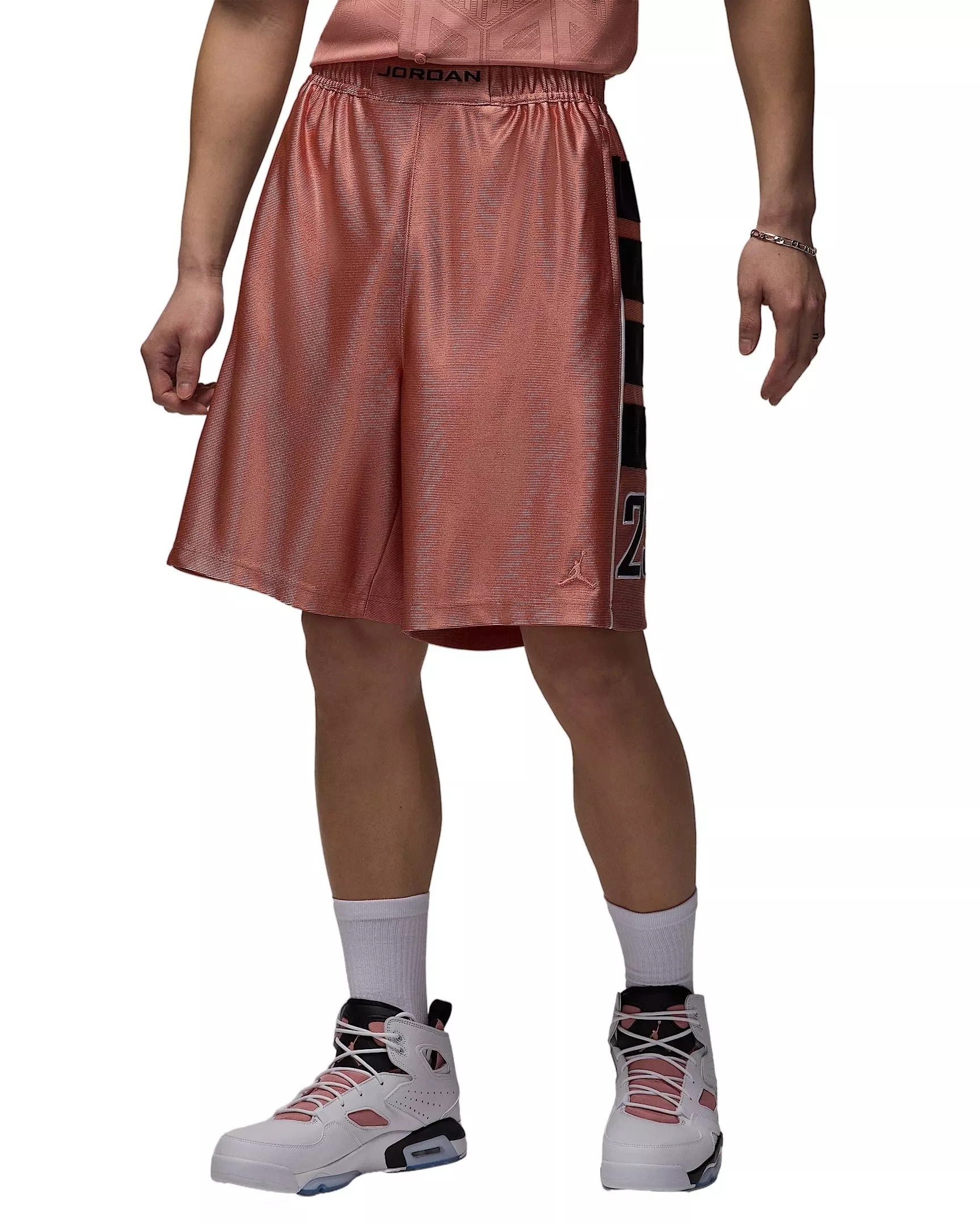 Jordan Men's Brooklyn Cat Scratch Shorts -Pink - PINK