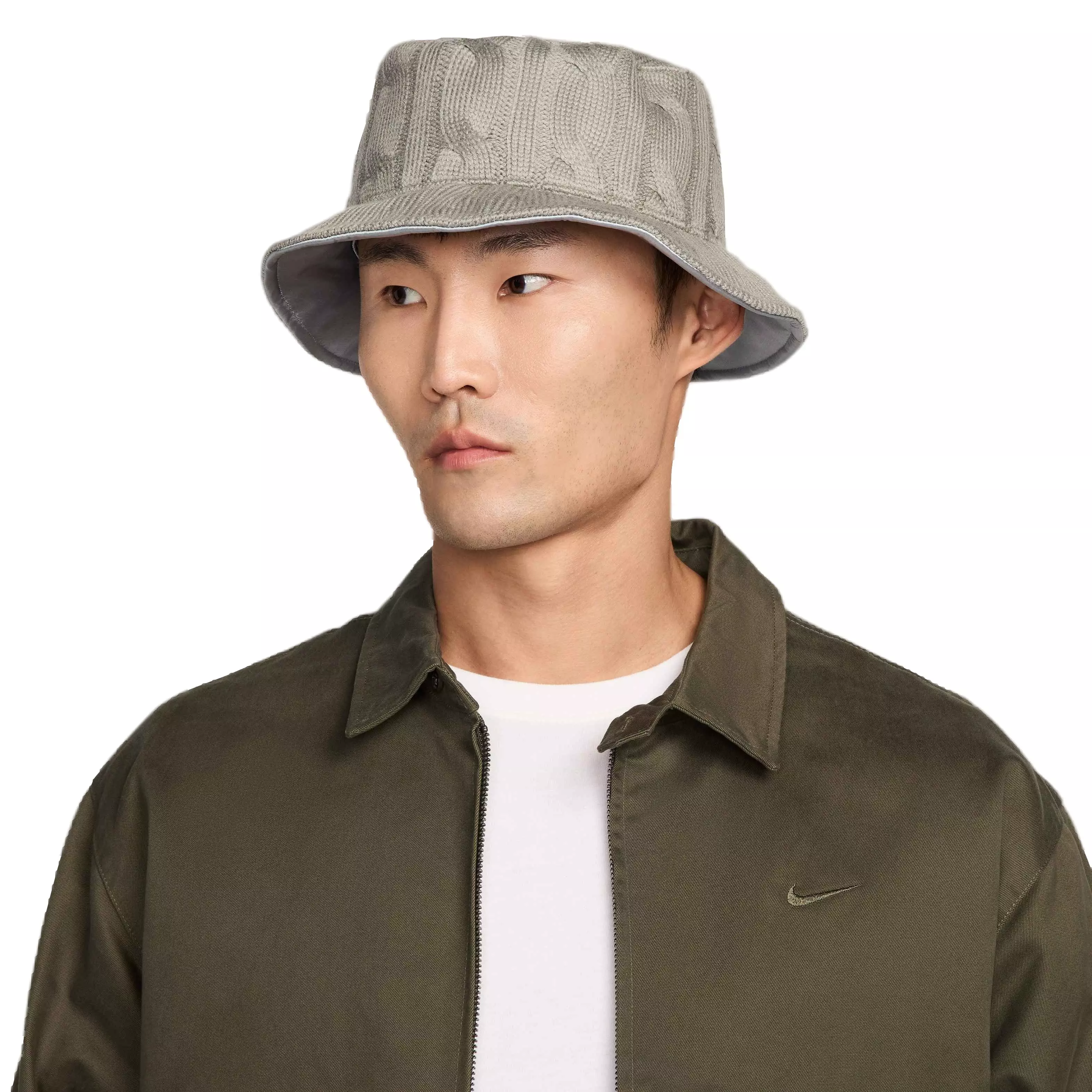 Nike Adult Apex Reversible Bucket Hat-Grey - GREY