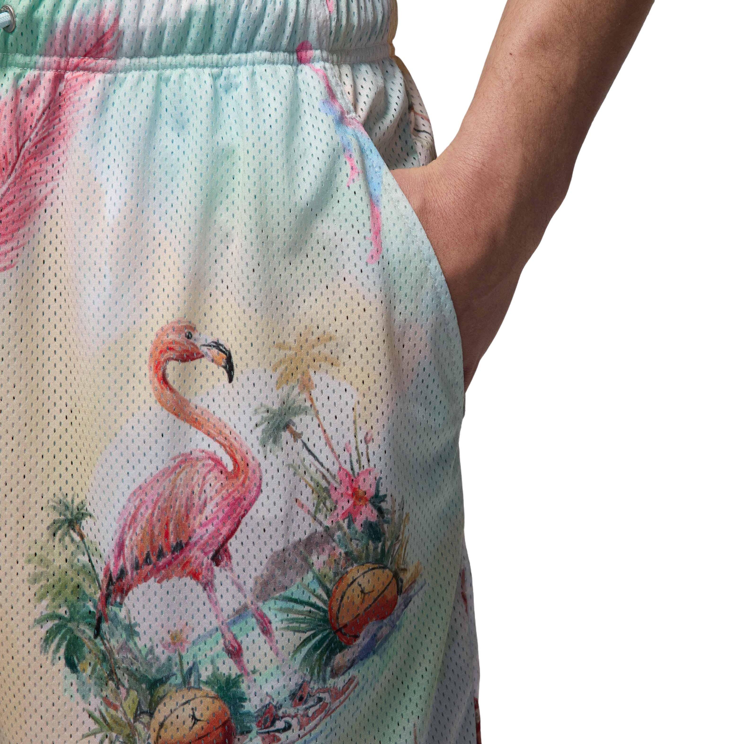 Jordan Men's Essentials Printed Mesh Shorts -White/Blue - WHITE/BLUE Thumbnail View 5