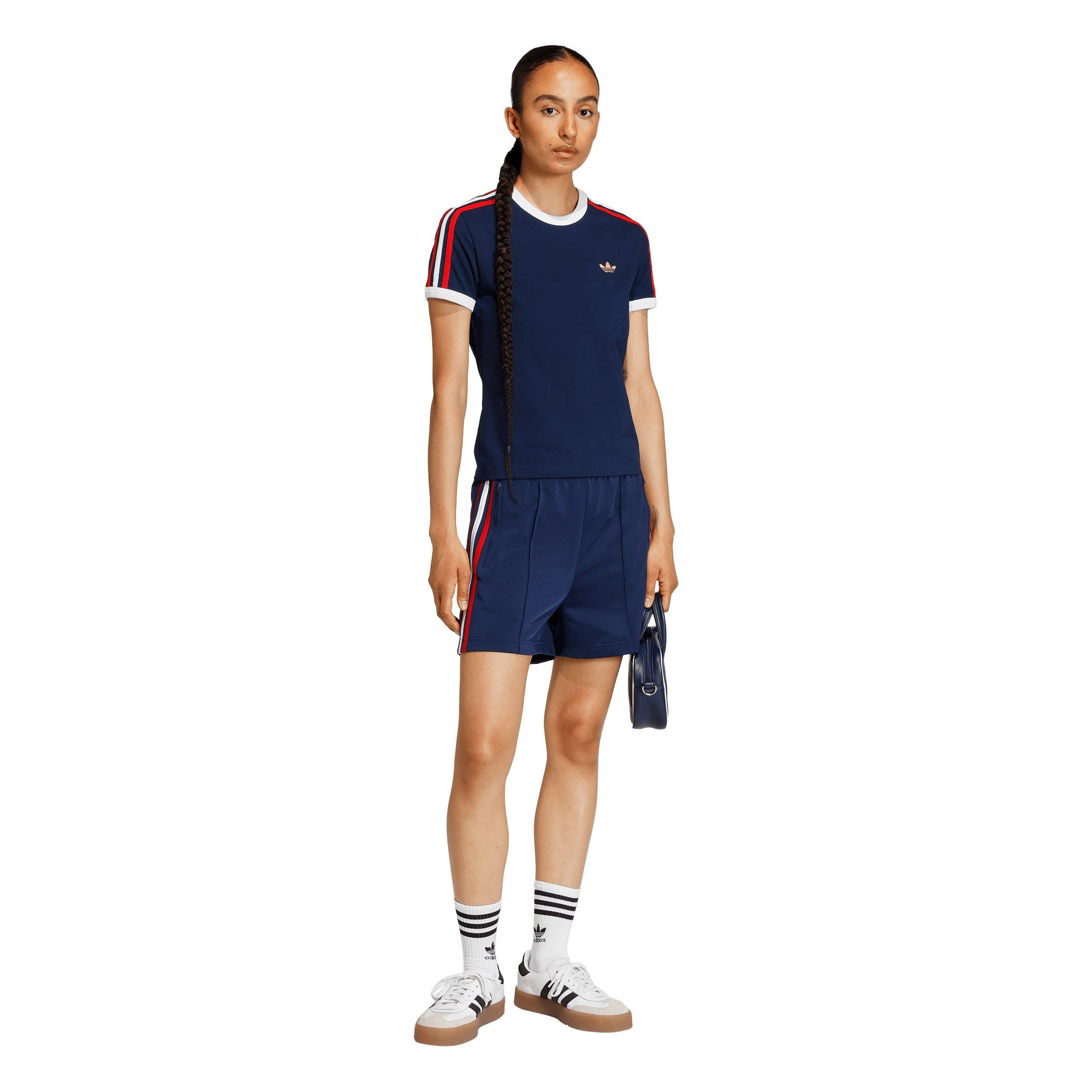 adidas Originals Women's Firebird Classic Shorts - Navy - NAVY Thumbnail View 5