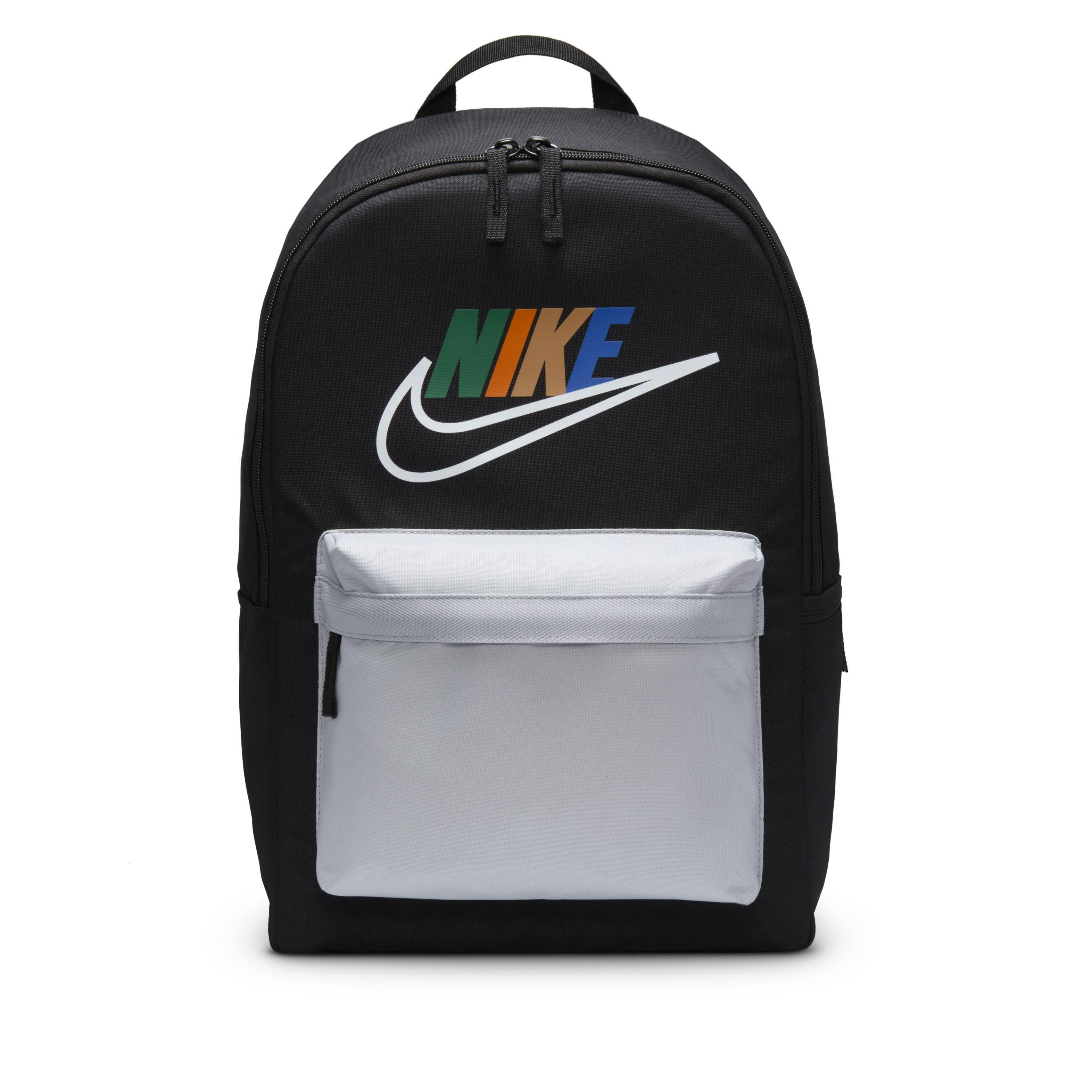 Nike Adult Heritage Backpack -Black/Grey - BLACK/GREY