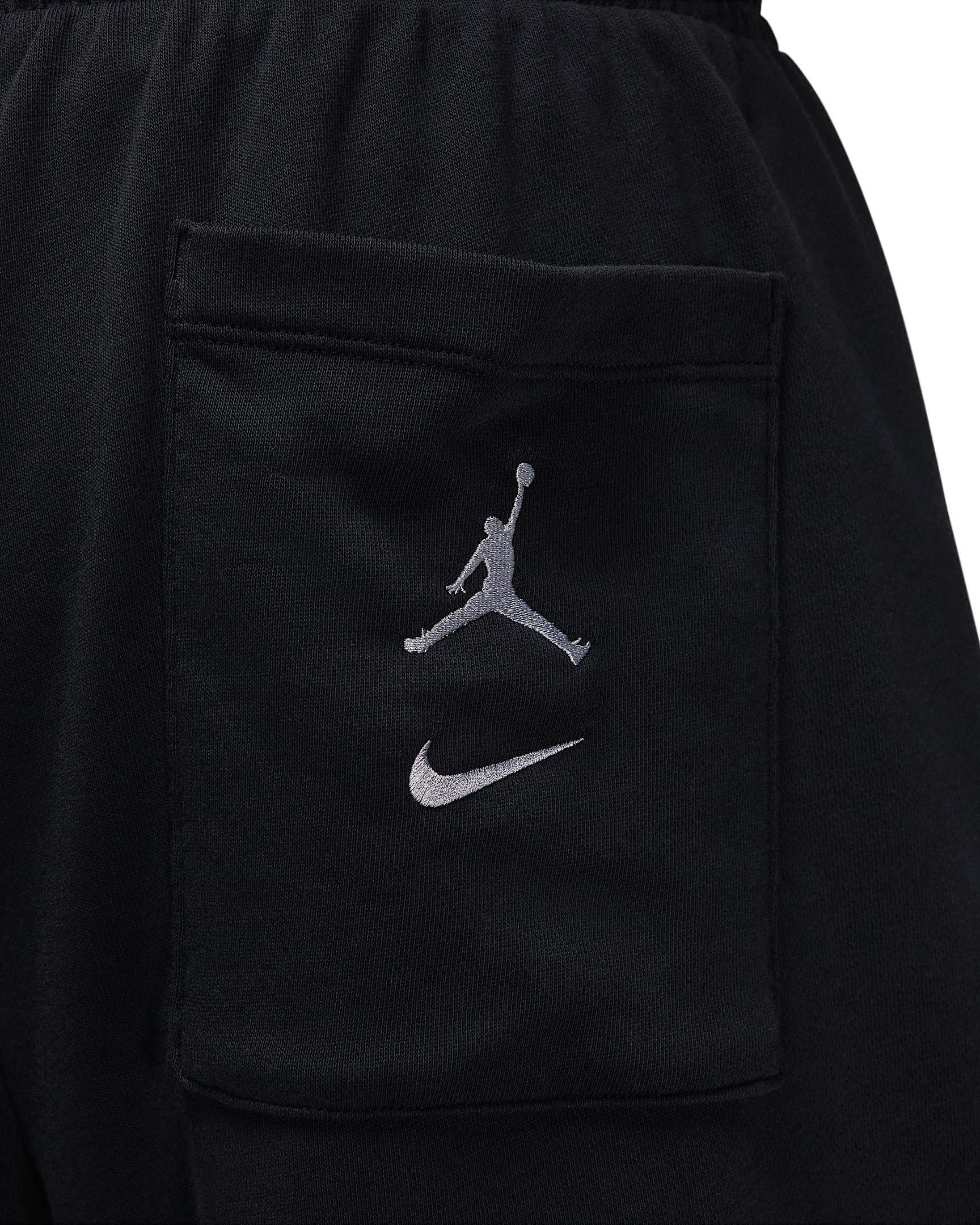 Jordan Men's MVP French Terry Shorts - BLACK Thumbnail View 4