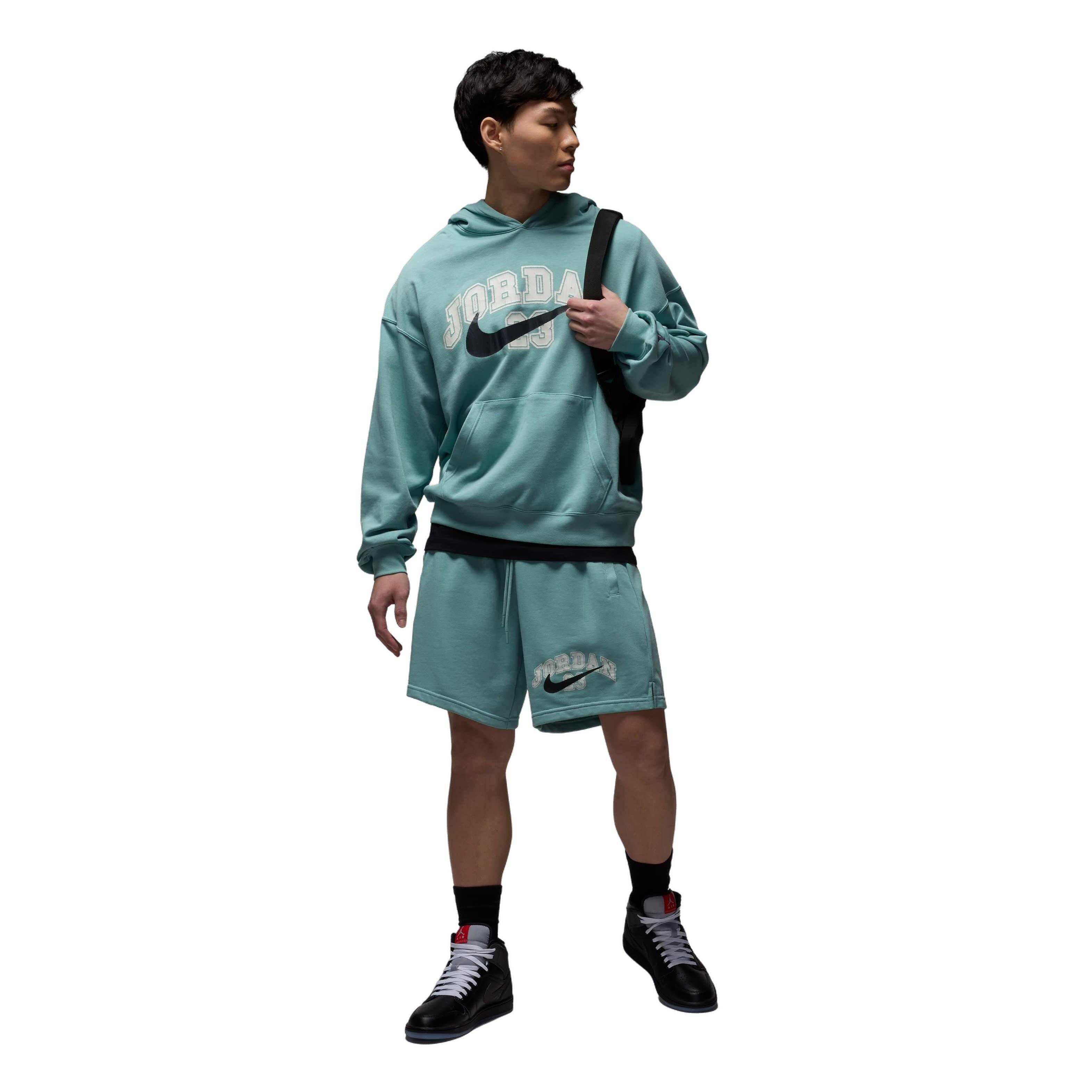 Jordan Men's MVP French Terry Shorts - GREEN Thumbnail View 7