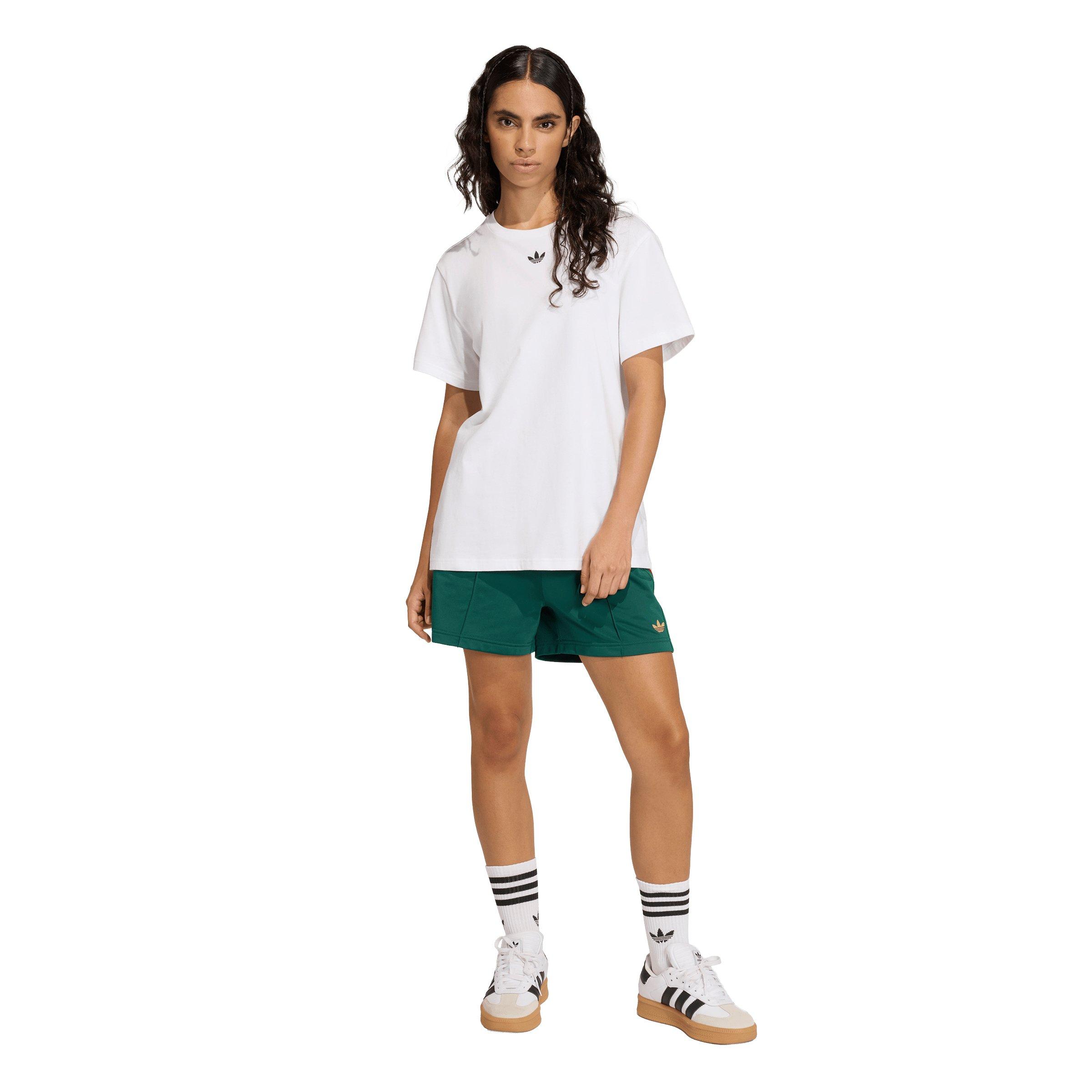 adidas Originals Women's Firebird Classic Shorts - Dark Green - DK GREEN Thumbnail View 5