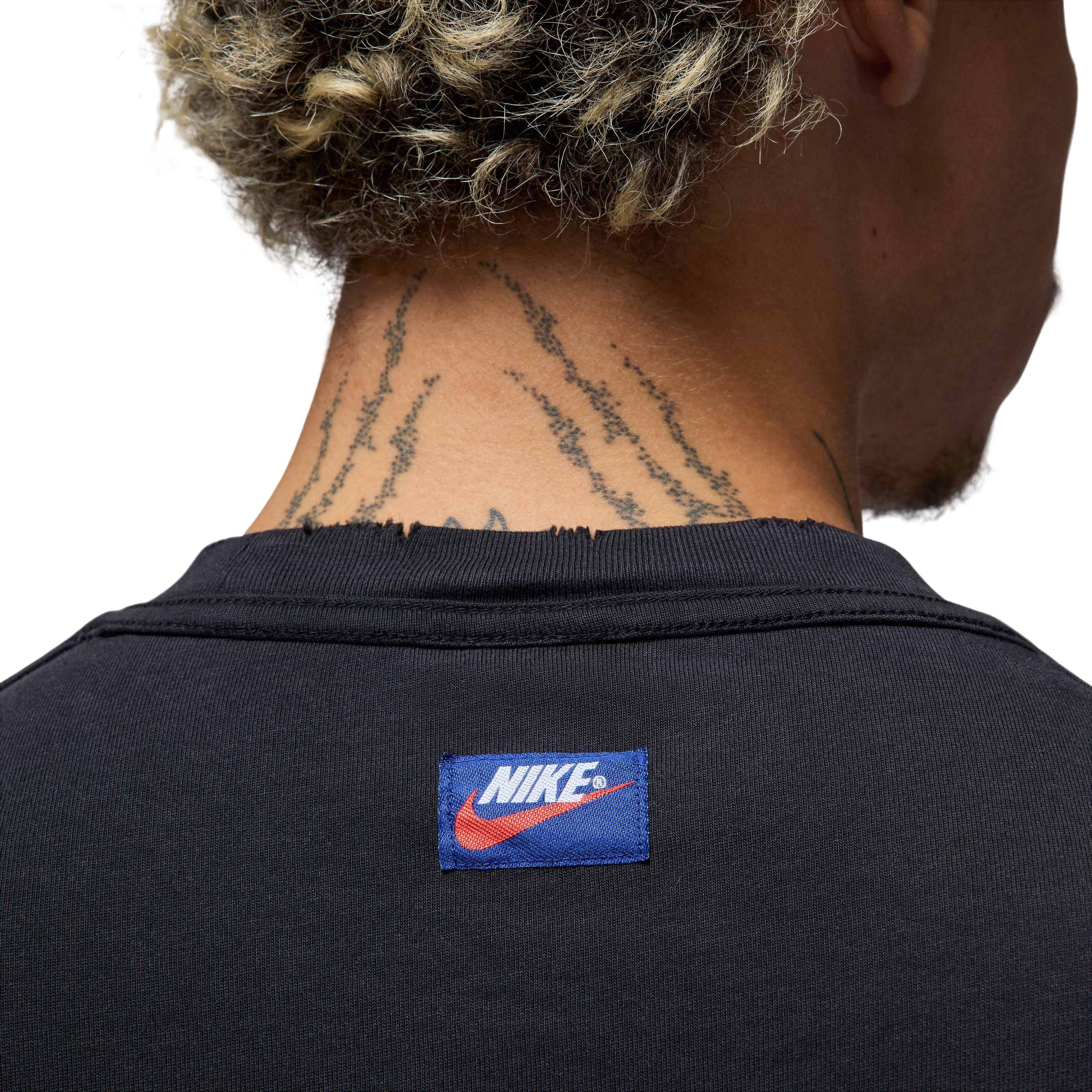 Jordan Men's Rare Air Wash 85 Long Sleeve Shirt - BLACK Thumbnail View 5