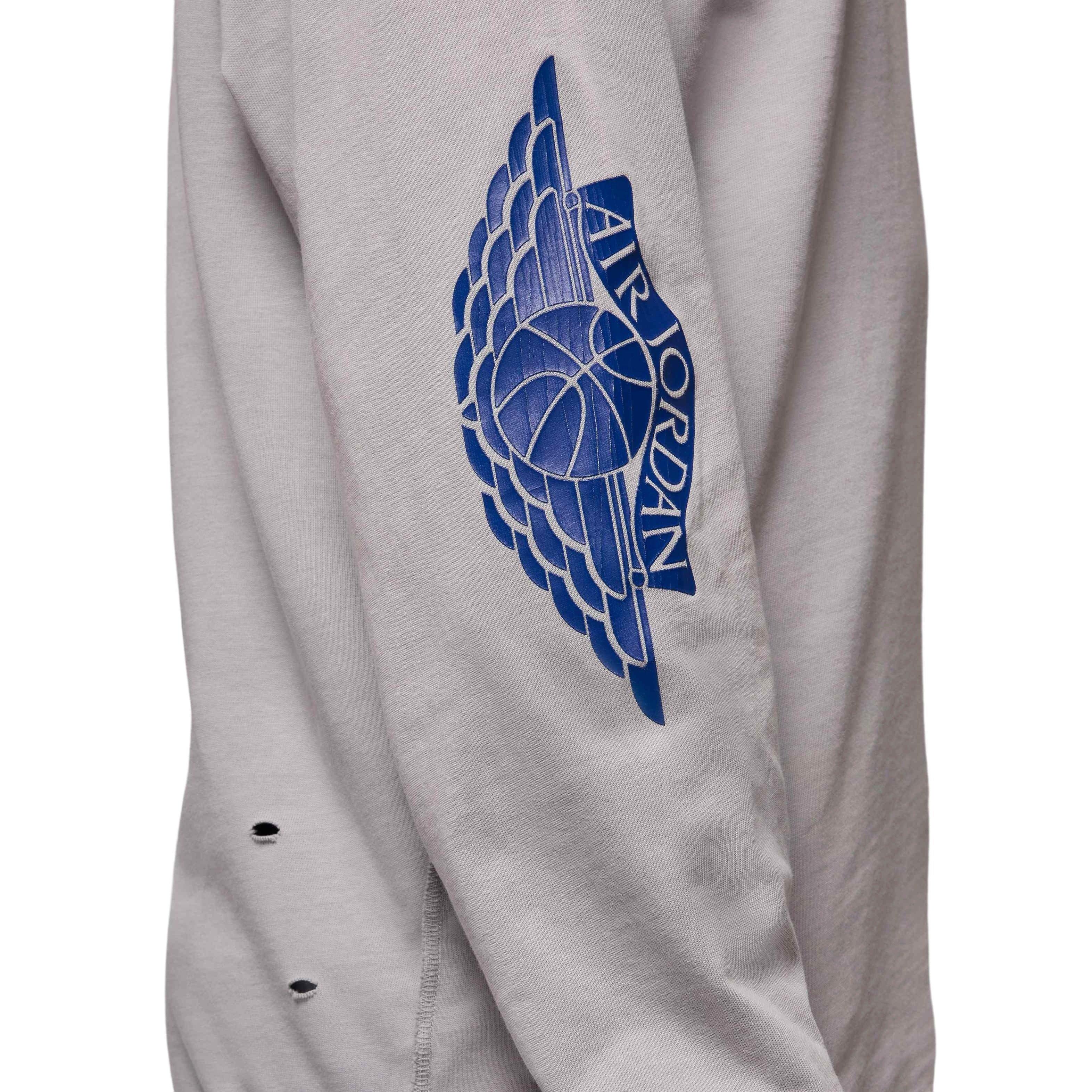 Jordan Men's Rare Air Wash 85 Long Sleeve Shirt - GREY Thumbnail View 4