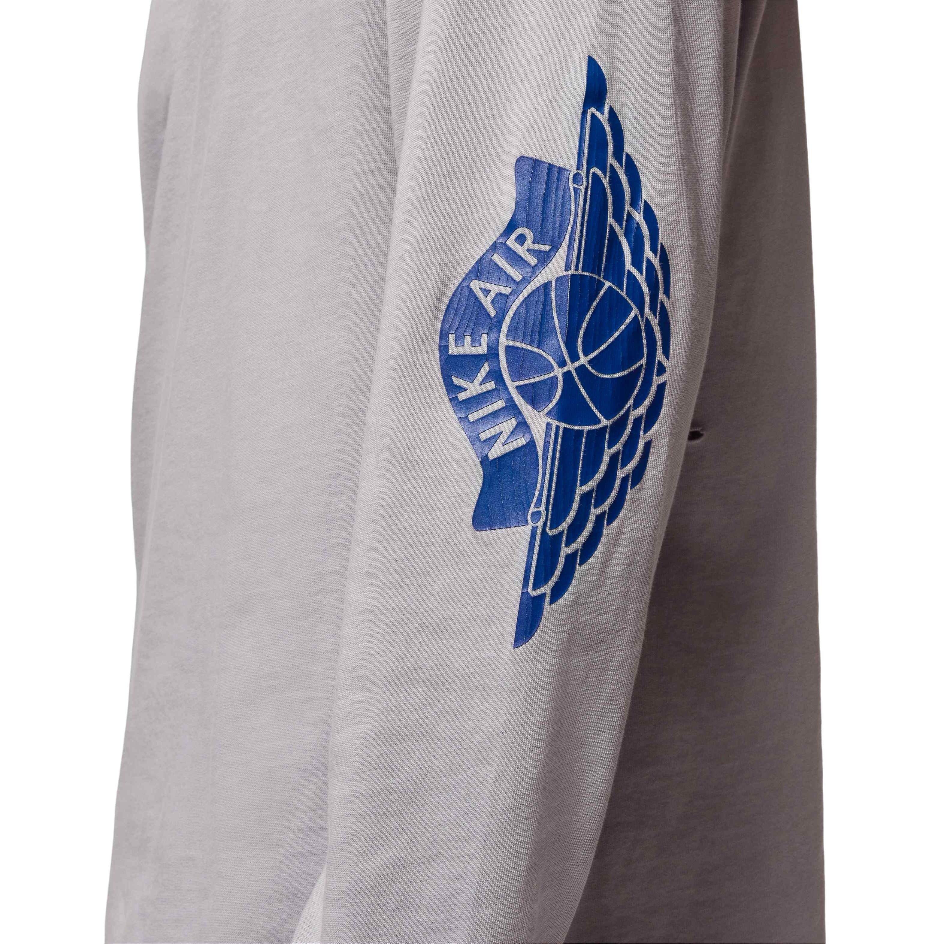 Jordan Men's Rare Air Wash 85 Long Sleeve Shirt - GREY Thumbnail View 5