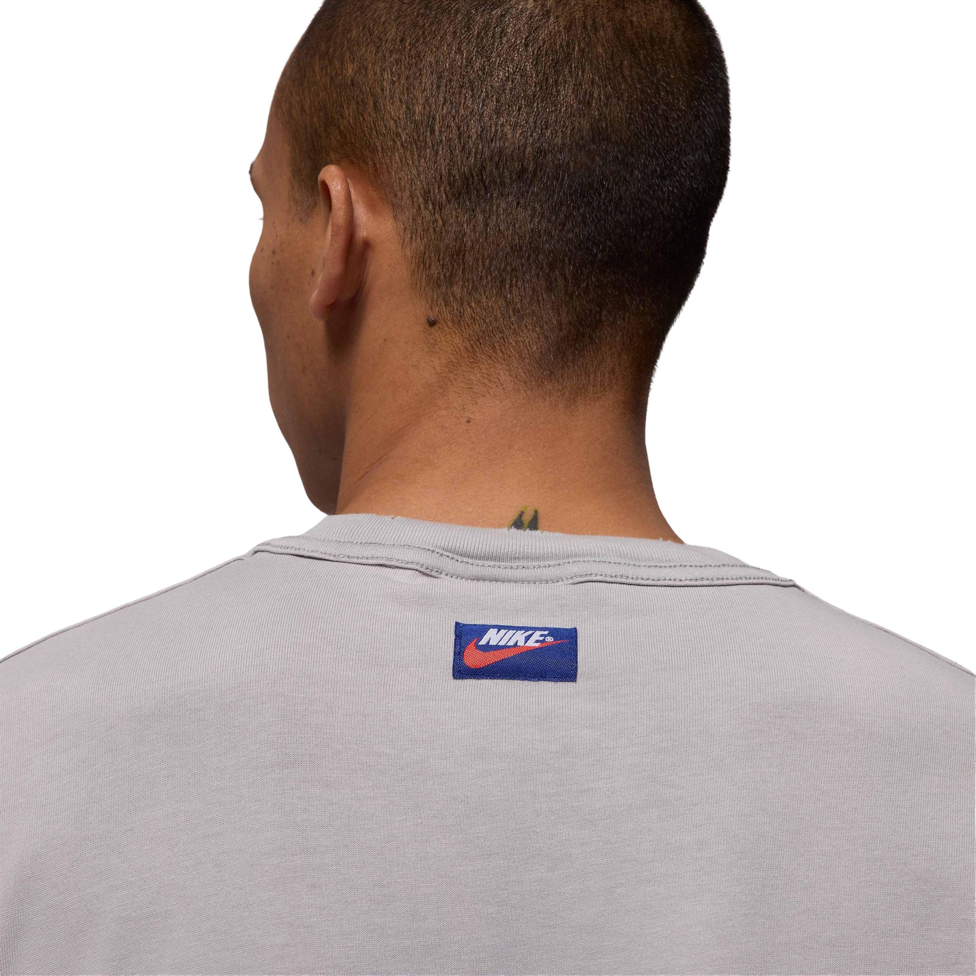 Jordan Men's Rare Air Wash 85 Long Sleeve Shirt - GREY Thumbnail View 6