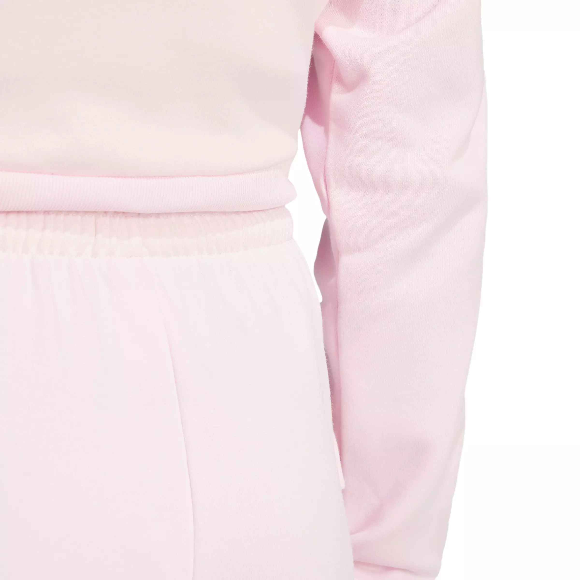 adidas Women's Essentials Small Logo French Terry Cargo Shorts-Pink - PINK