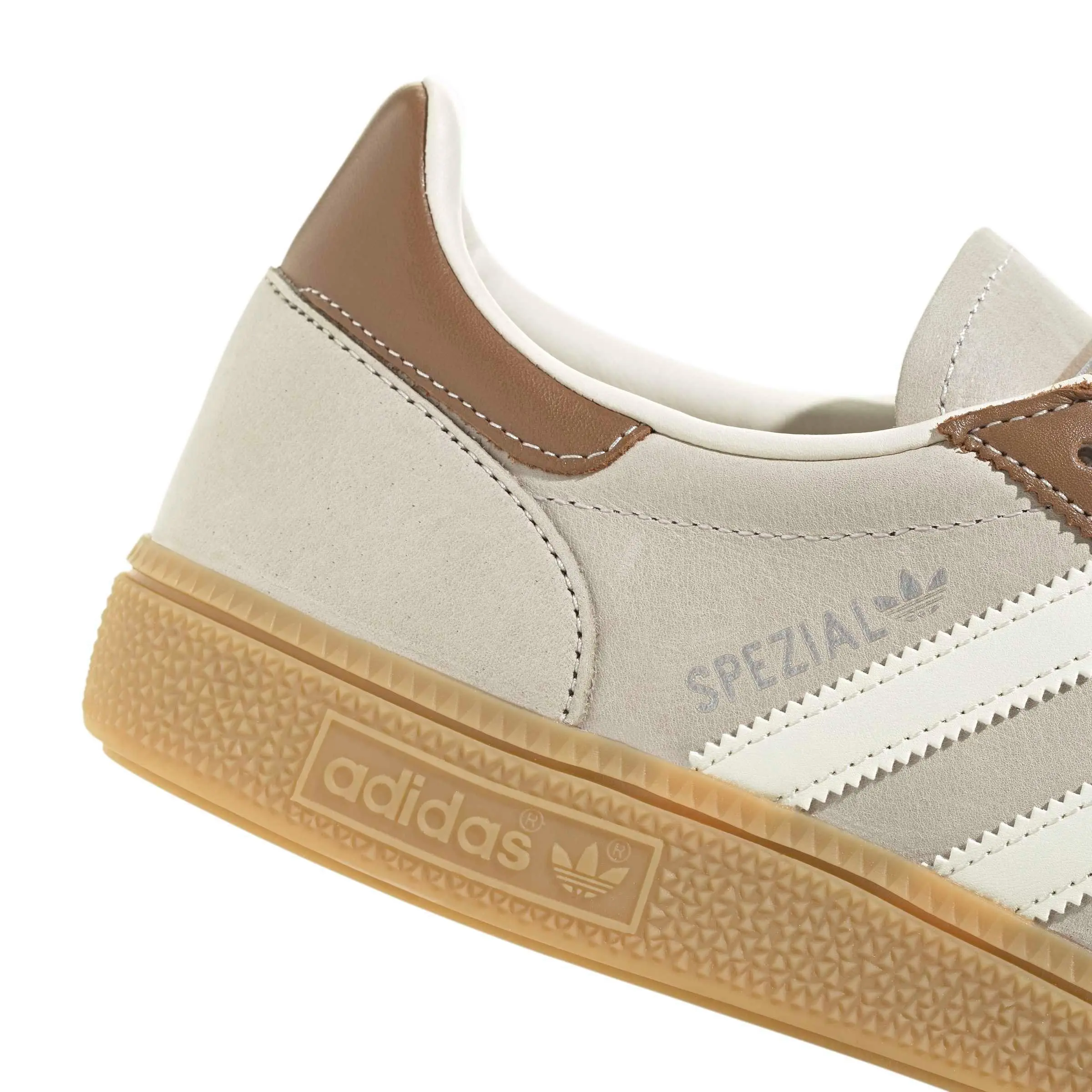 adidas Originals Handball Spezial "Khaki Three/Cream White/Brown Desert" Men's Shoe - KHAKI/CREAM/BROWN