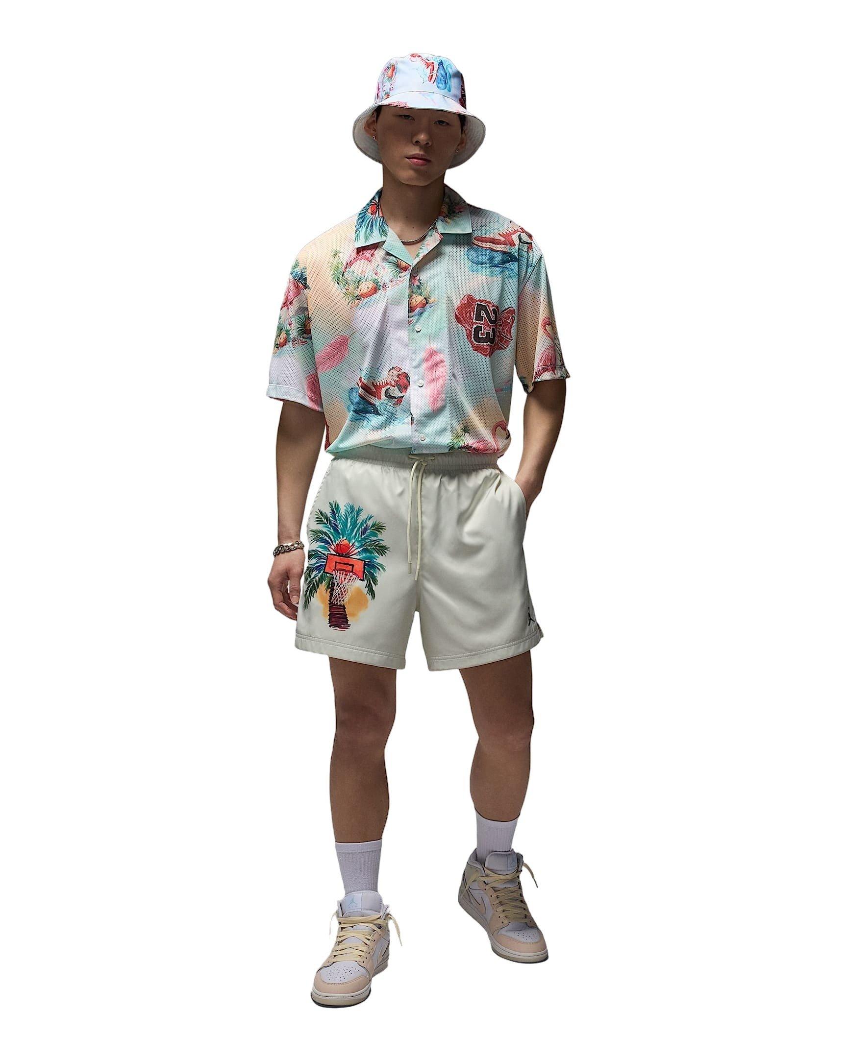 Jordan Men's Essentials Shorts - GREEN Thumbnail View 7