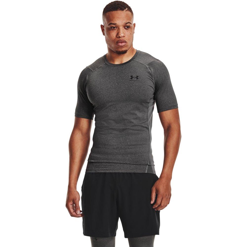 Under Armour Men's HeatGear Armour Short Sleeve Shirt - CARBON Thumbnail View 1