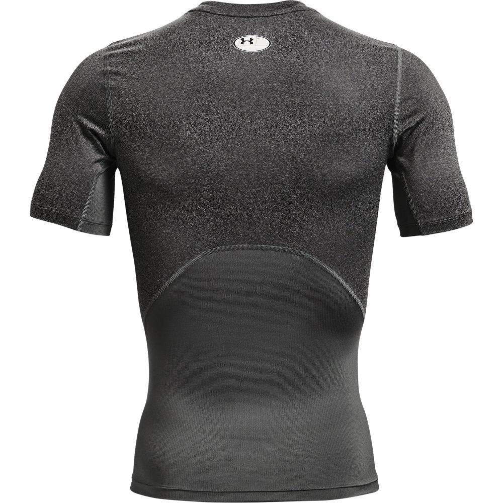 Under Armour Men's HeatGear Armour Short Sleeve Shirt - CARBON Thumbnail View 3