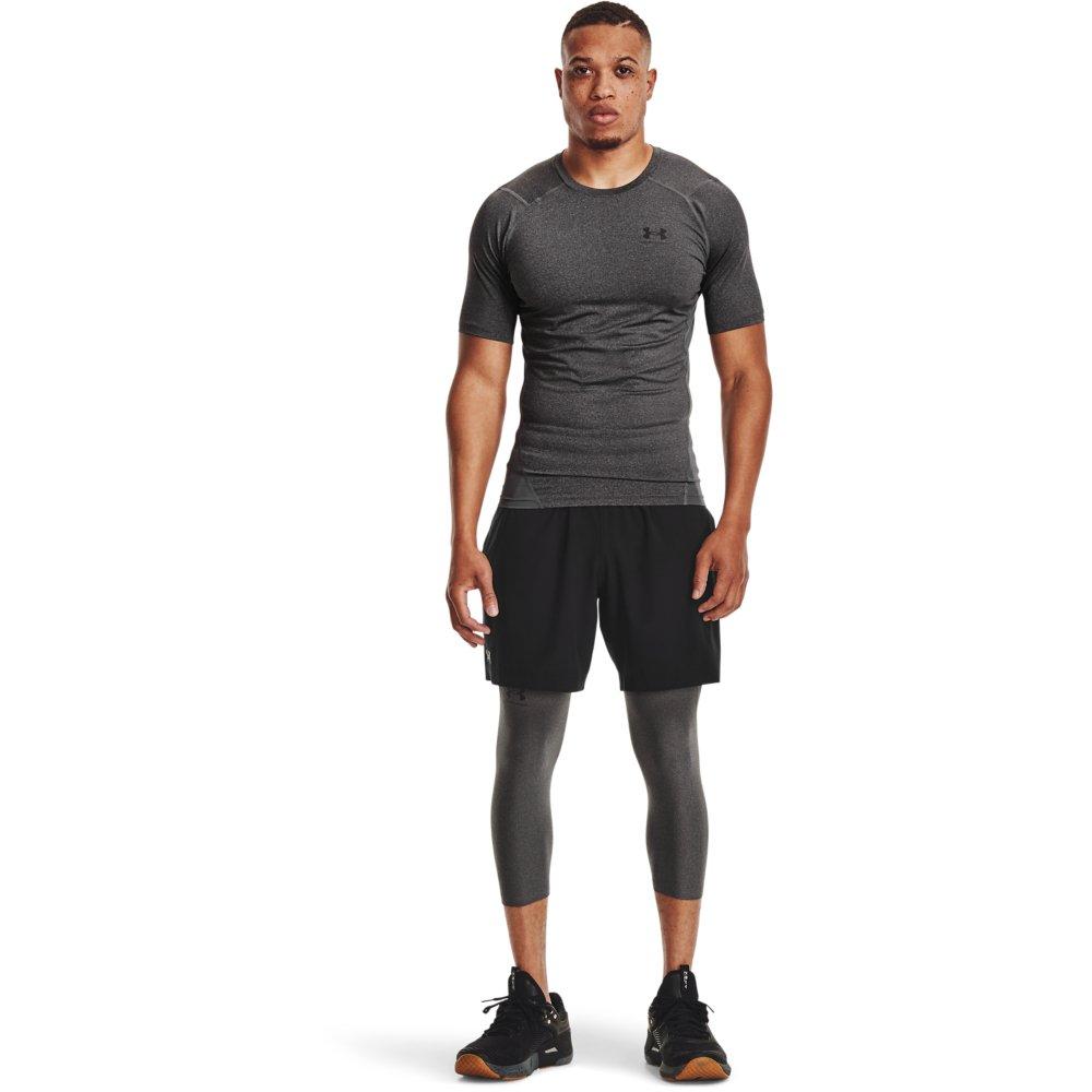 Under Armour Men's HeatGear Armour Short Sleeve Shirt - CARBON Thumbnail View 6