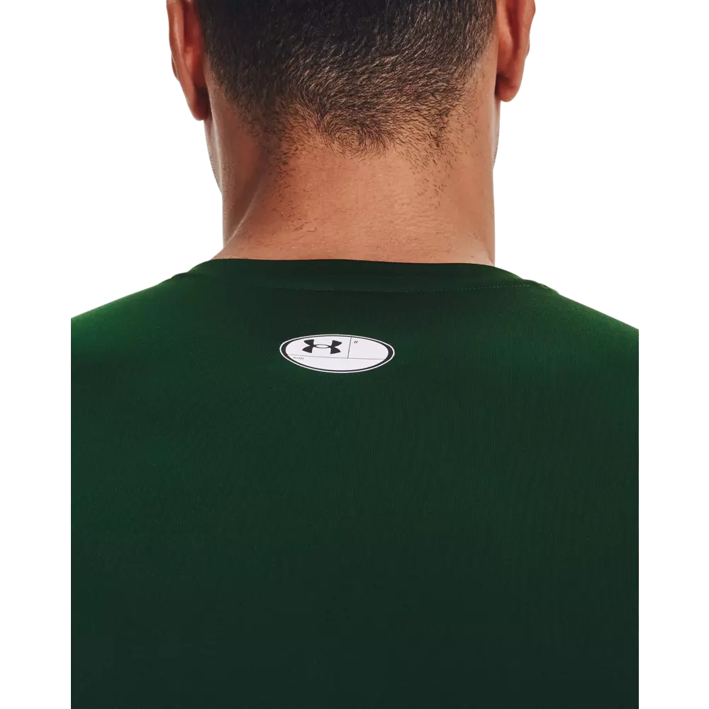 Under Armour Men's HeatGear Armour Short Sleeve Shirt - FOREST GREEN