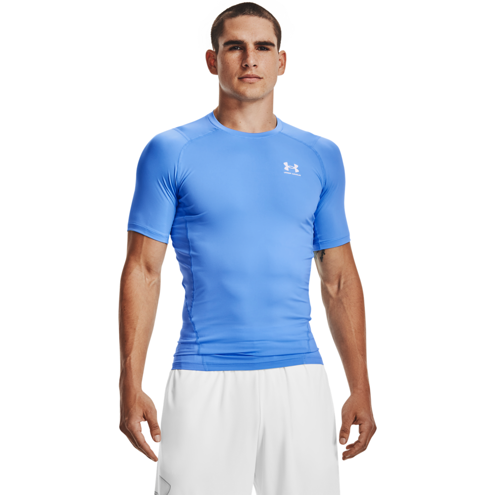 Under Armour Men's HeatGear Armour Short Sleeve Shirt - CAROLINA BLUE Thumbnail View 1