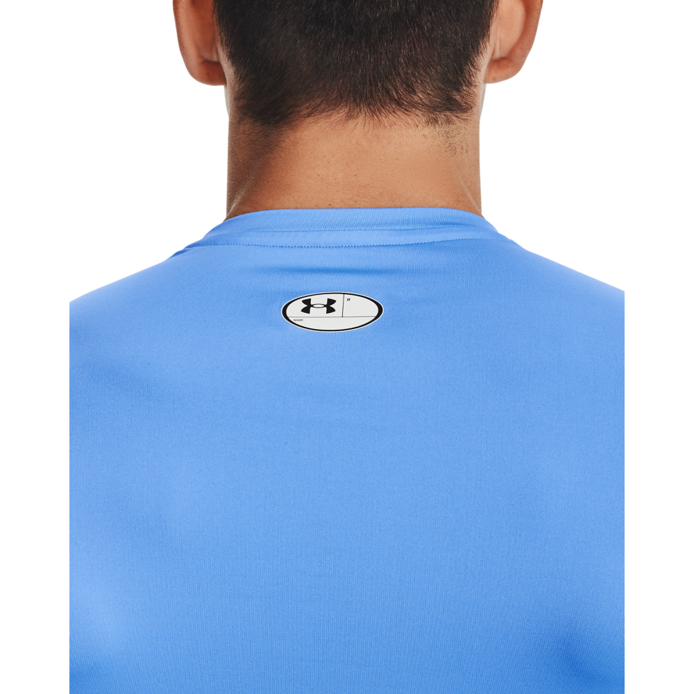 Under Armour Men's HeatGear Armour Short Sleeve Shirt - CAROLINA BLUE Thumbnail View 3