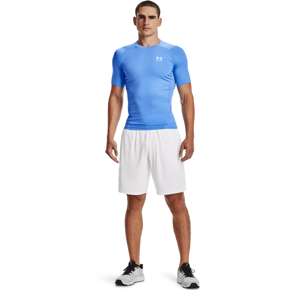 Under Armour Men's HeatGear Armour Short Sleeve Shirt - CAROLINA BLUE