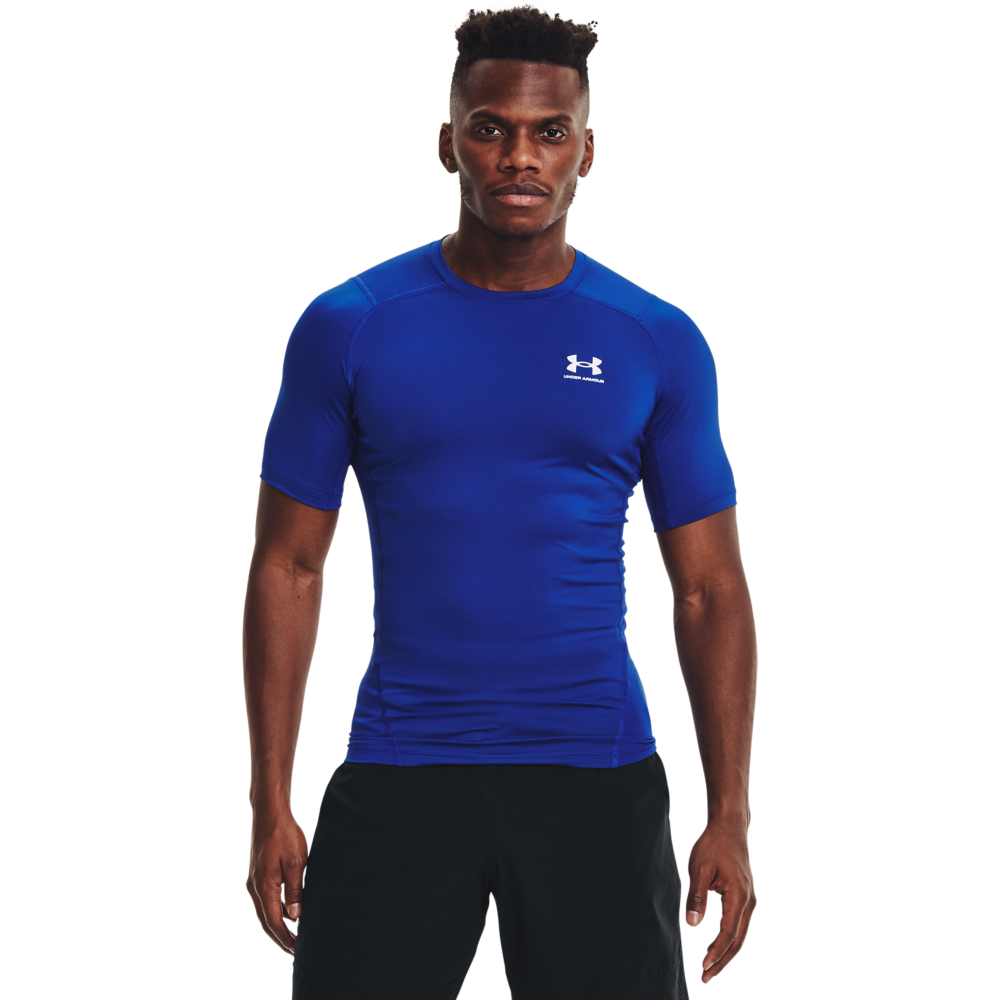Under Armour Men's HeatGear Armour Short Sleeve Shirt - ROYAL Thumbnail View 1