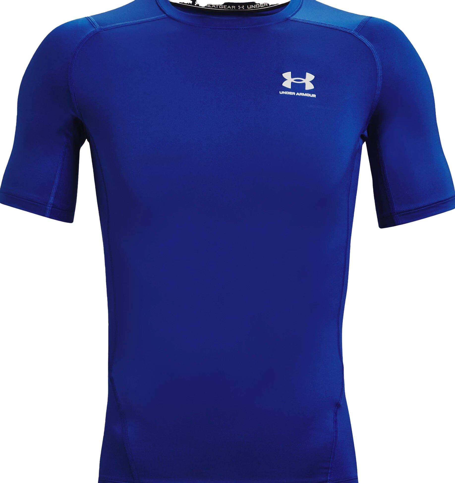 Under Armour Men's HeatGear Armour Short Sleeve Shirt - ROYAL Thumbnail View 5