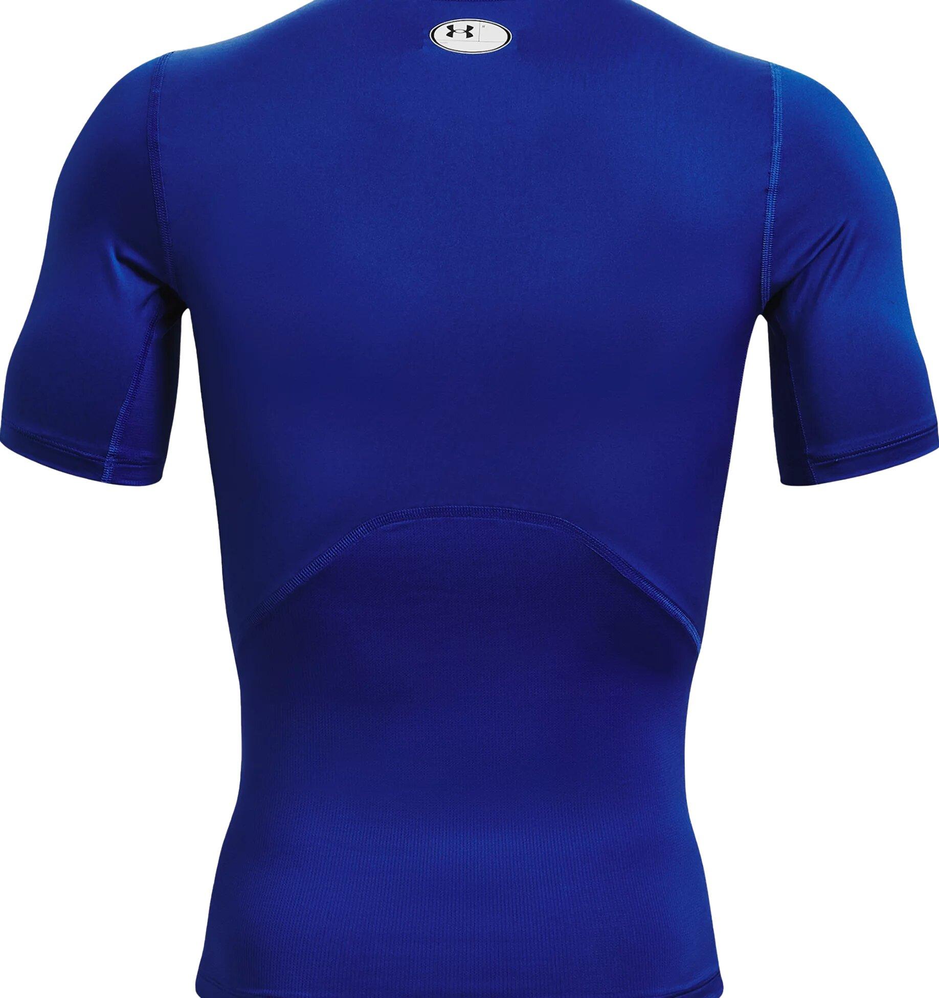Under Armour Men's HeatGear Armour Short Sleeve Shirt - ROYAL Thumbnail View 6