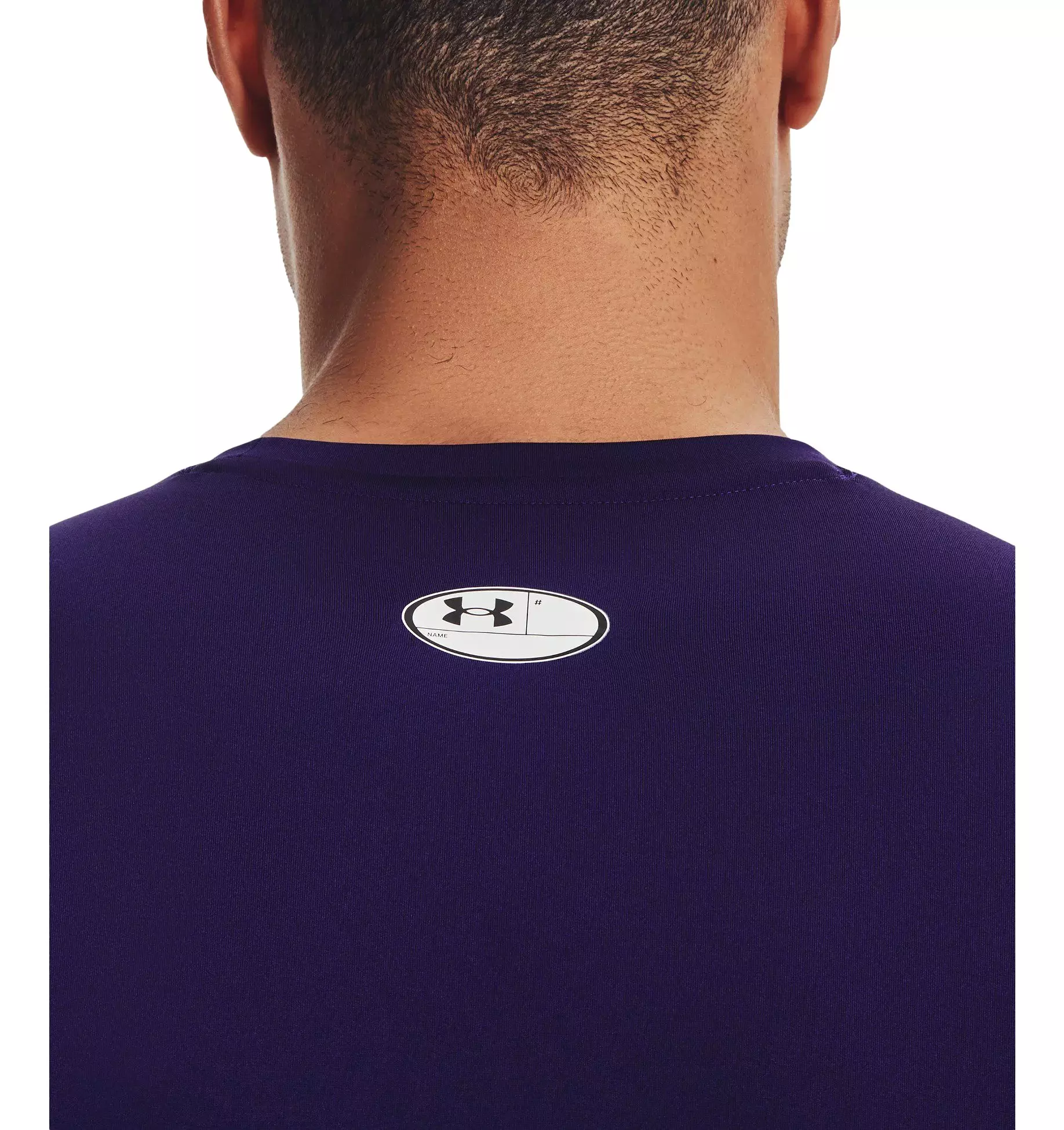 Under Armour Men's HeatGear Armour Short Sleeve Shirt - PURPLE