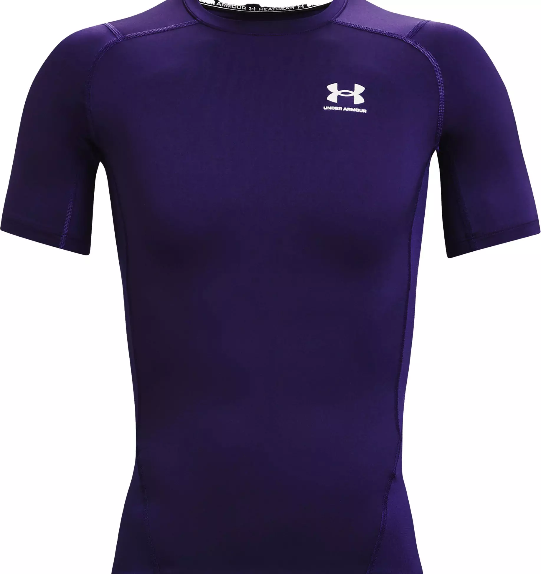 Under Armour Men's HeatGear Armour Short Sleeve Shirt - PURPLE