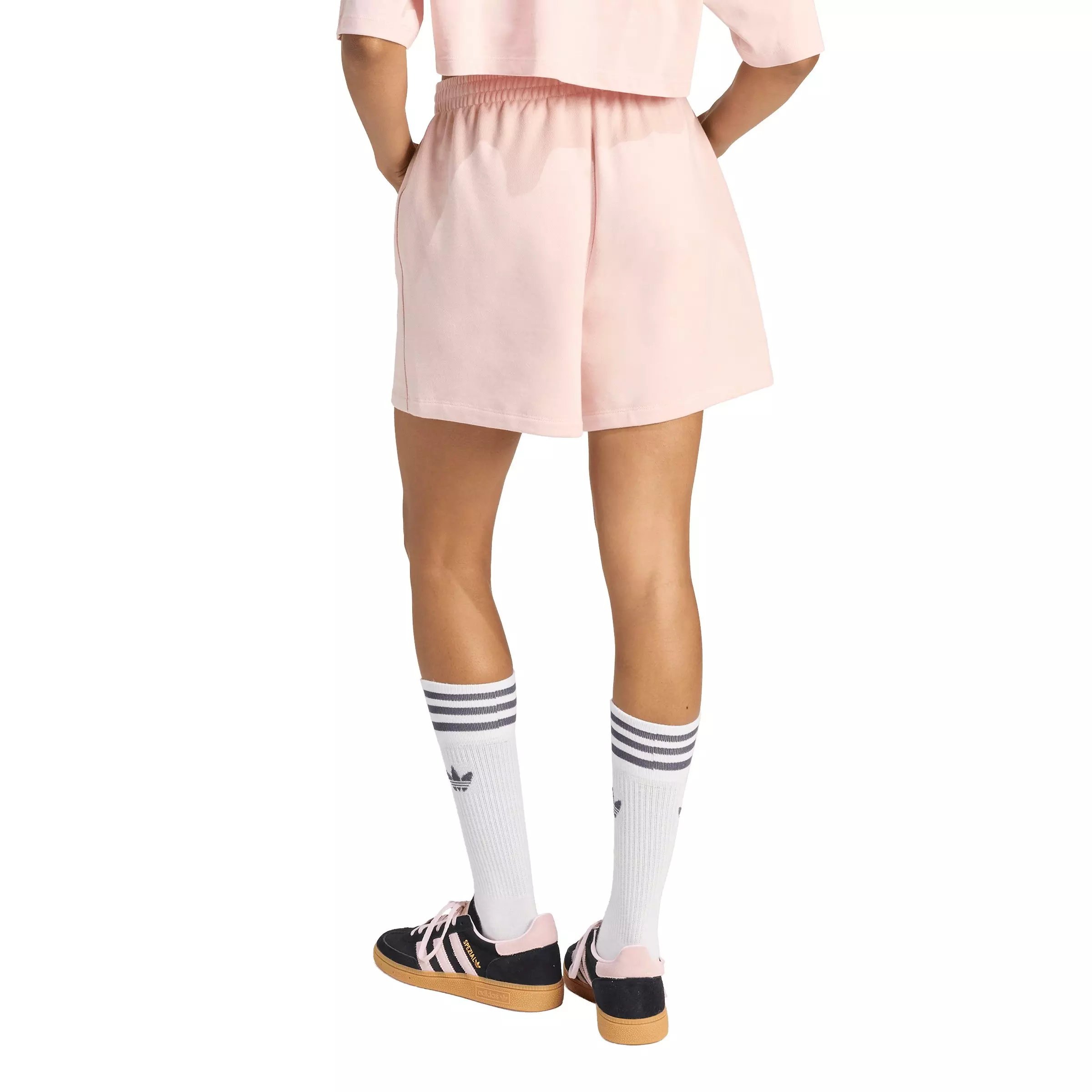 adidas Originals Women's Essentials French Terry Shorts - Pink - PINK