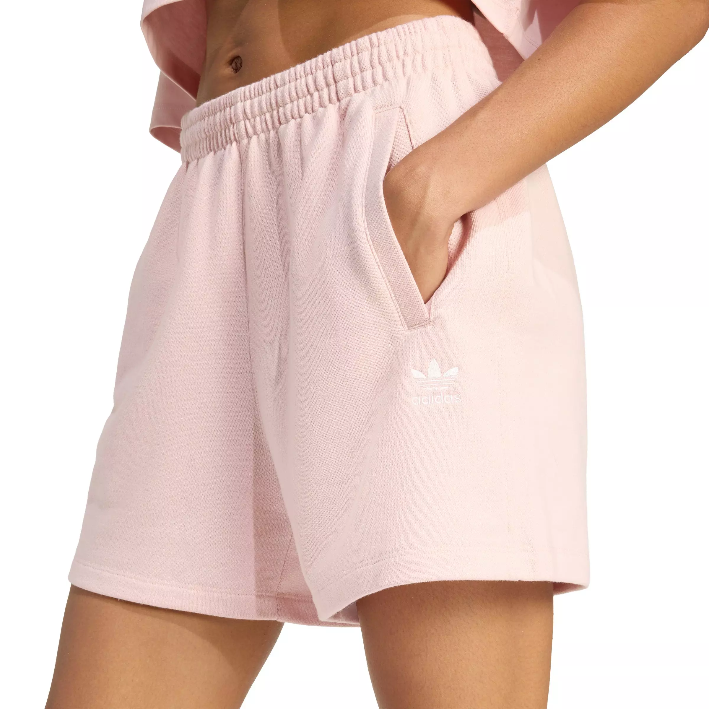 adidas Originals Essentials French Terry Shorts-Pink - PINK